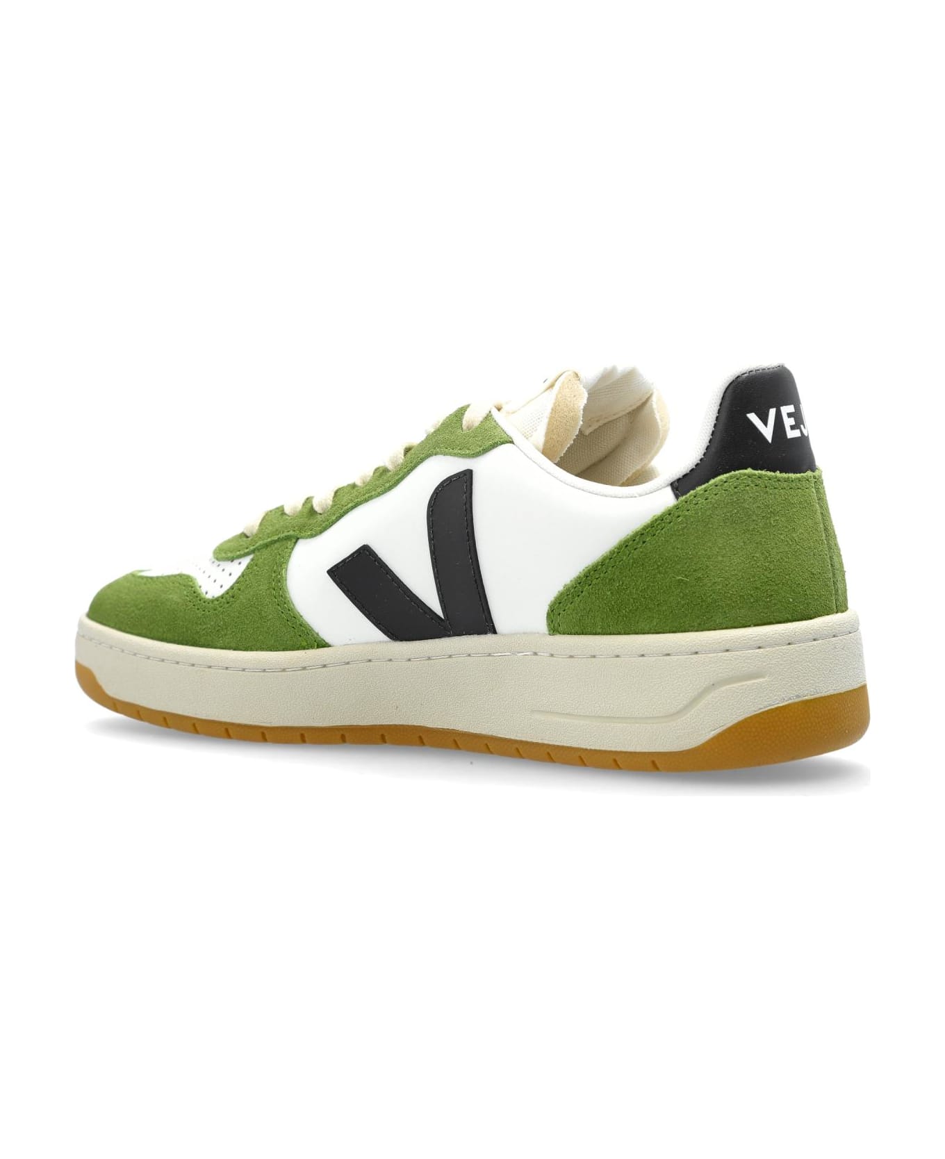 Veja Sports Shoes 
v-10 Prime Leather
 - White Black Kiwi