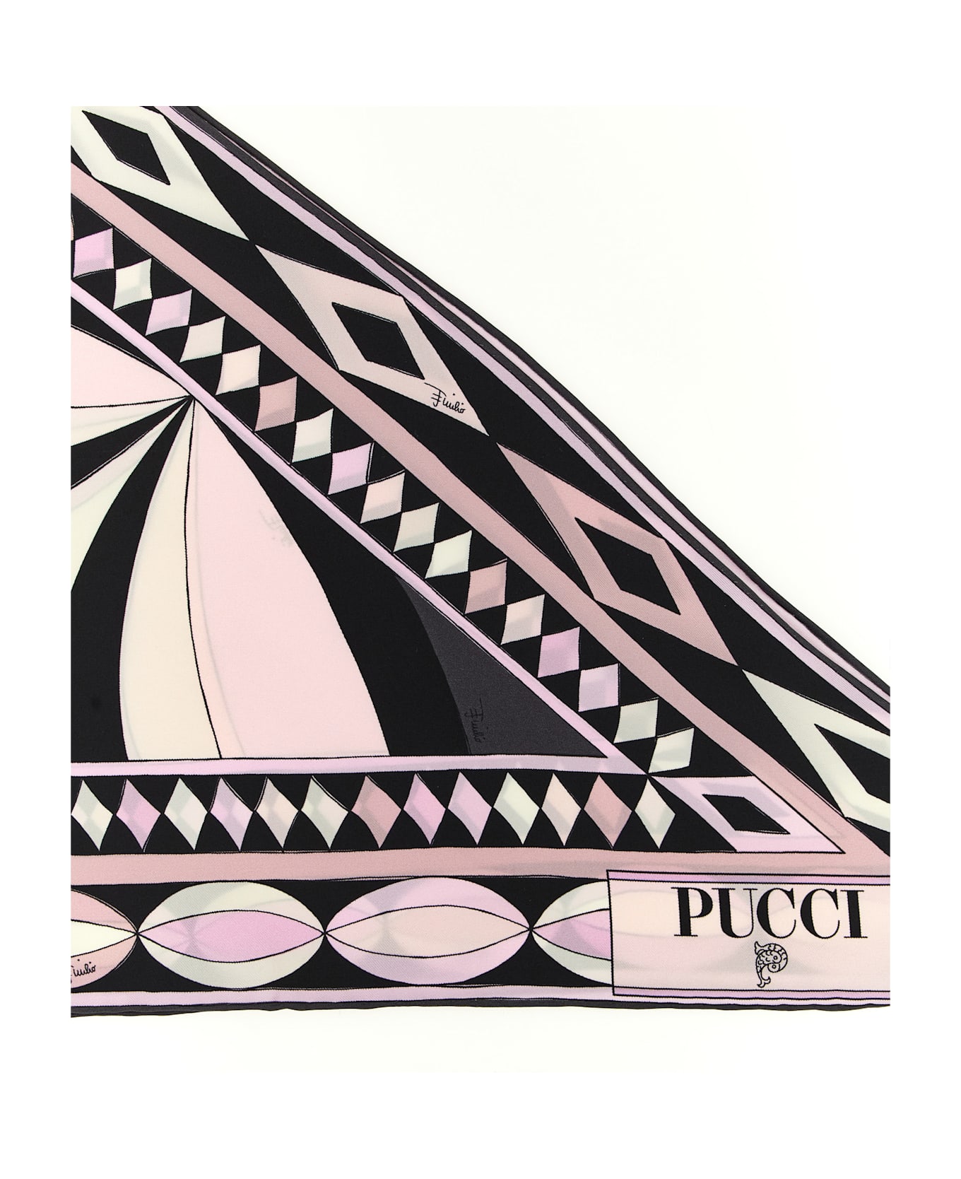 Pucci Triangle Scarf - Pink