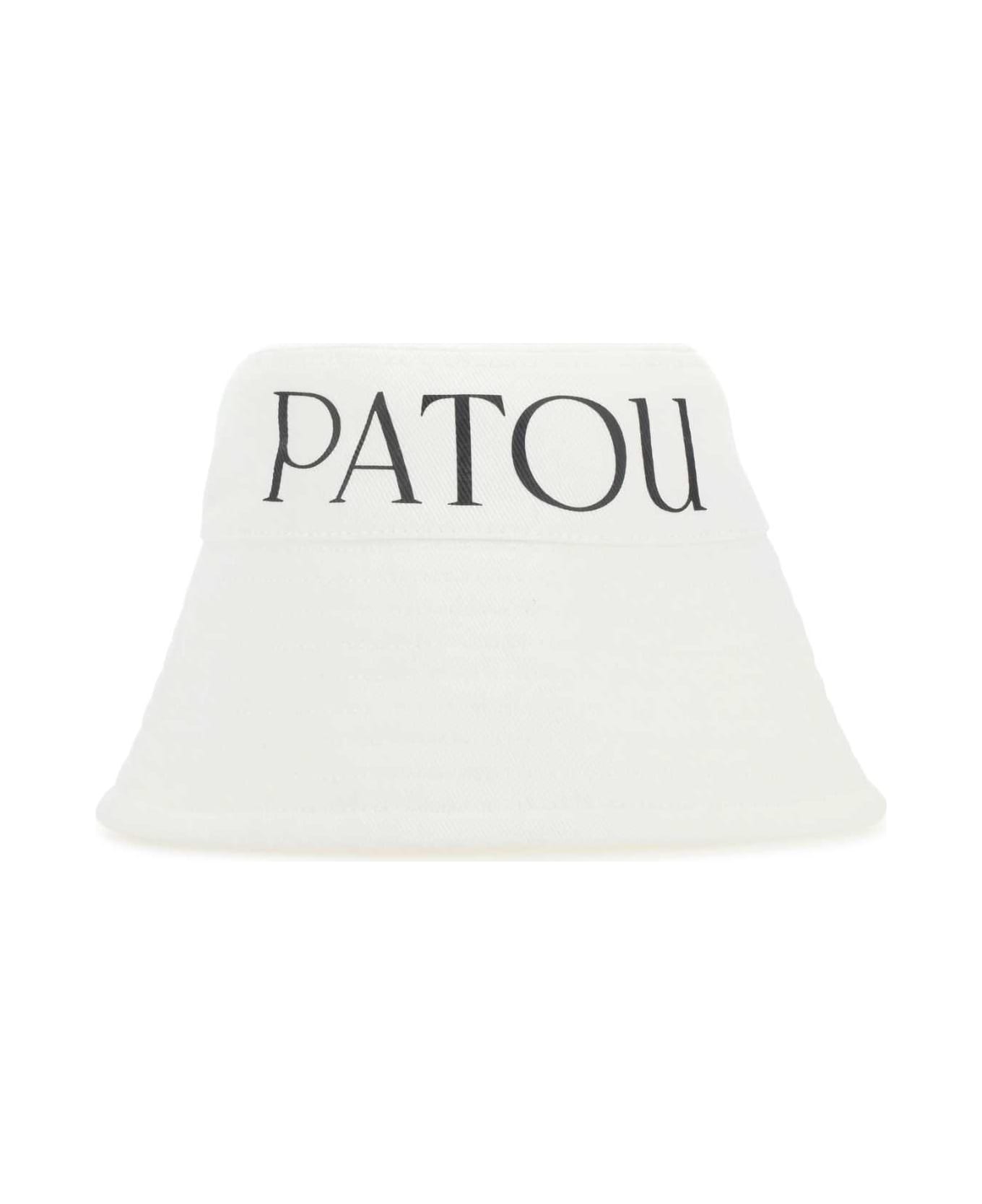 Patou White Canvas Hat - 001W
