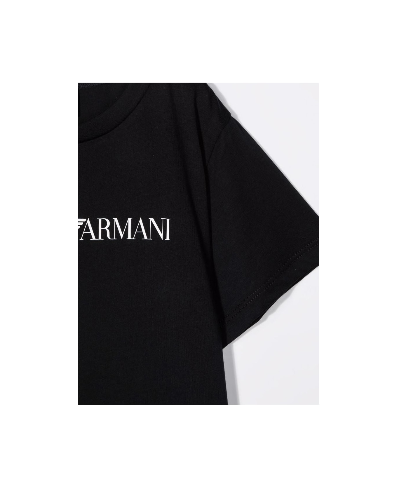 Emporio Armani T-shirt With Print - Blu Navy Logo Tシャツ＆ポロシャツ