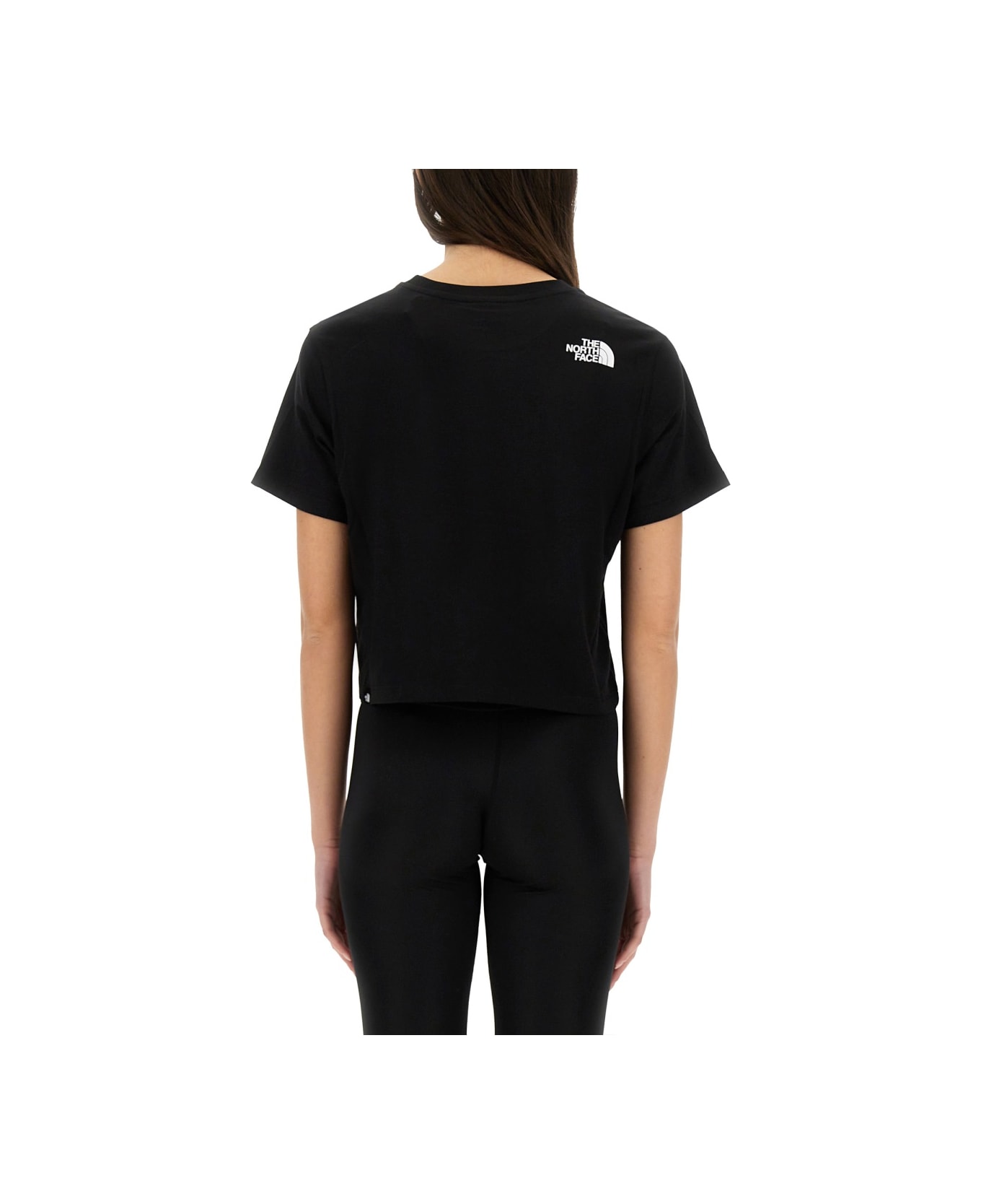 The North Face "easy" Short Waist T-shirt - BLACK