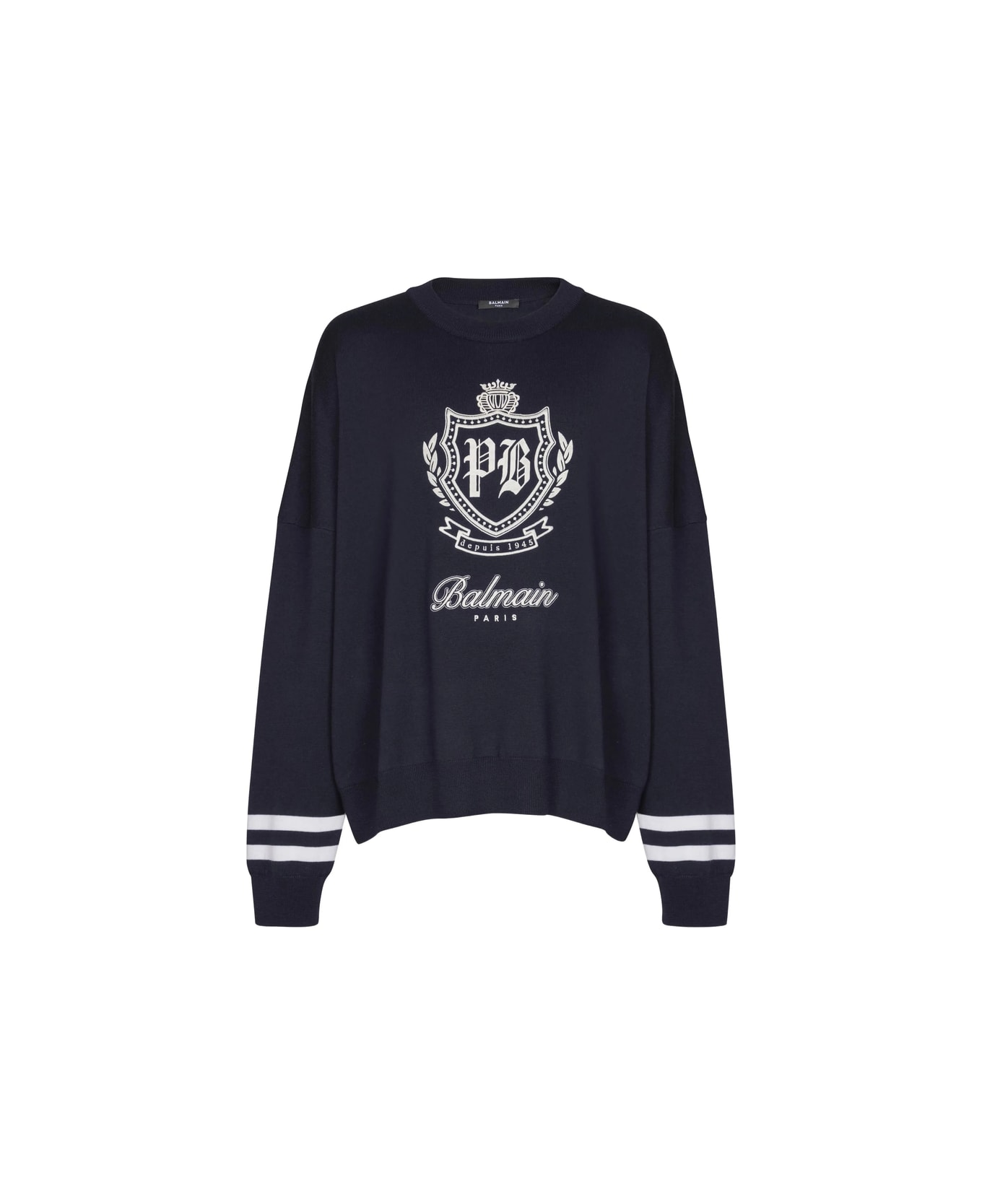 Balmain Sweater - BLUE ニットウェア