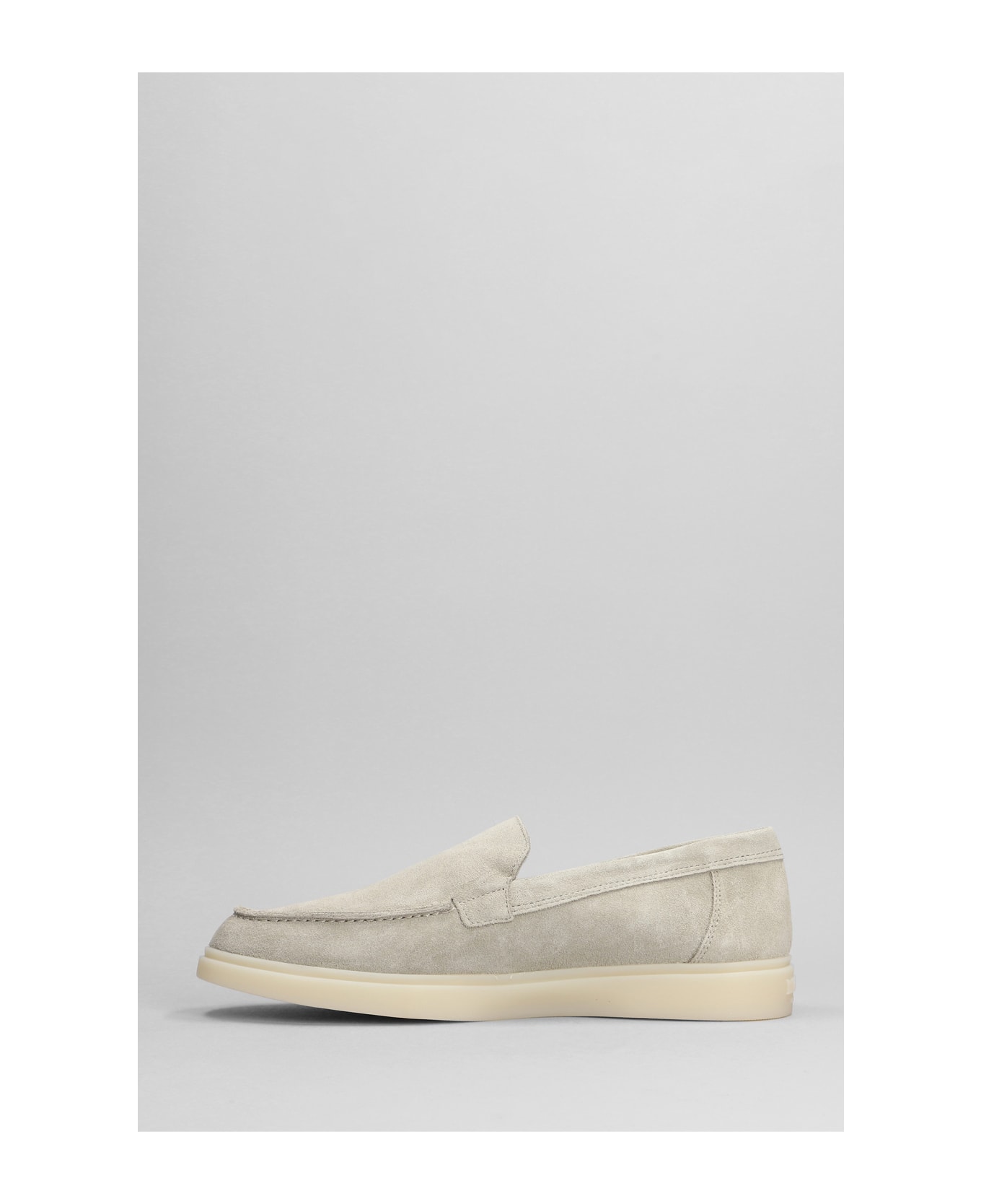 Mason Garments Amalfi Loafers In Taupe Suede - taupe
