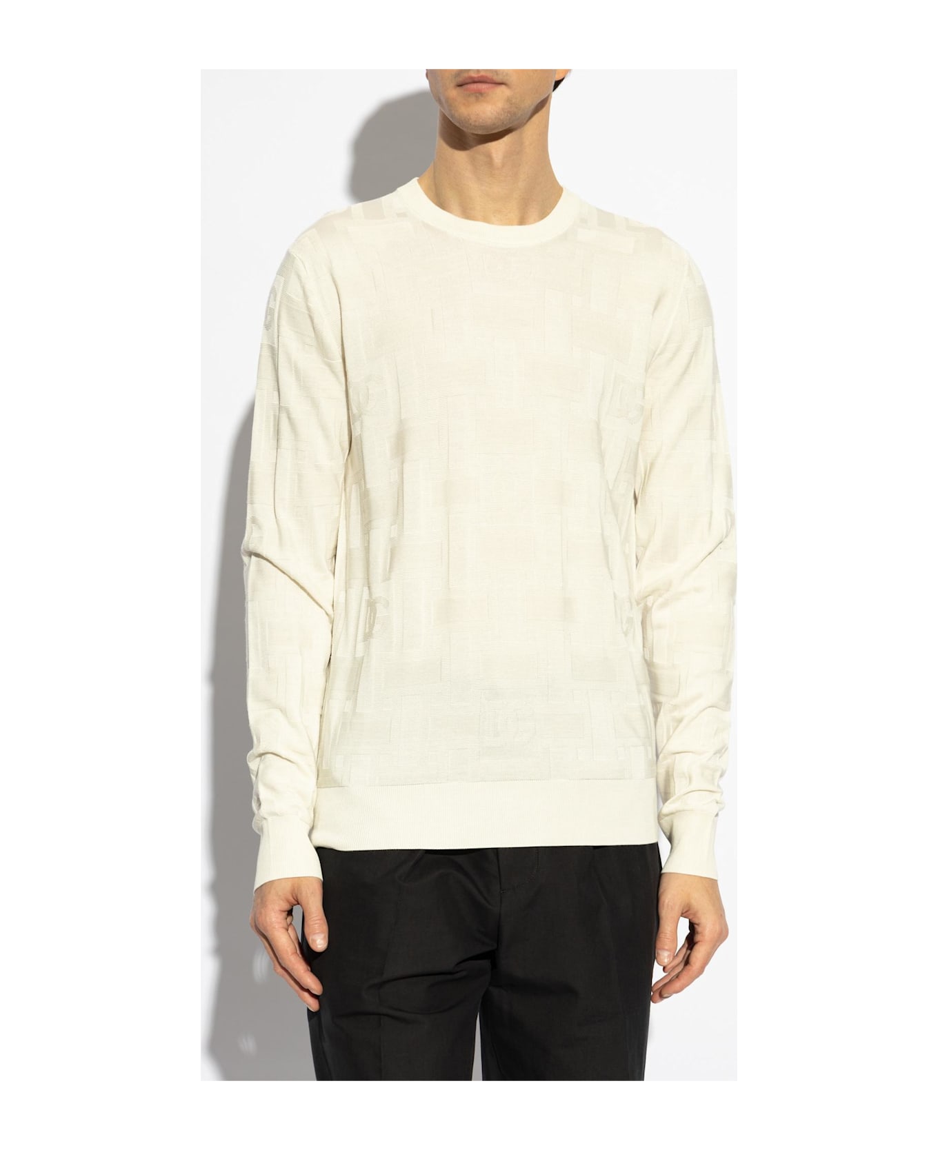 Dolce 
Gabbana Sweater With Monogram - White