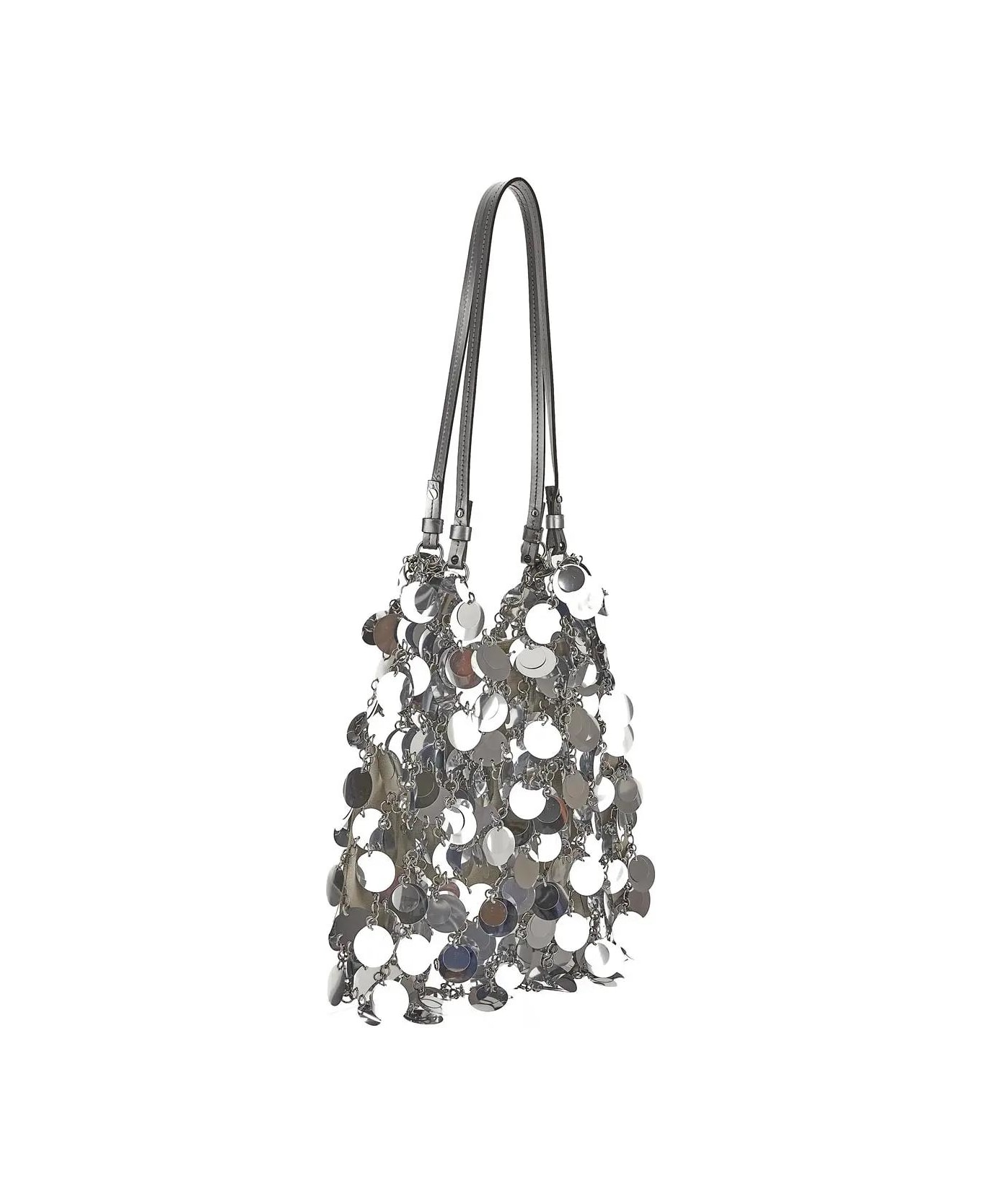 Paco Rabanne Sparkle Discs Bag - ARGENTO
