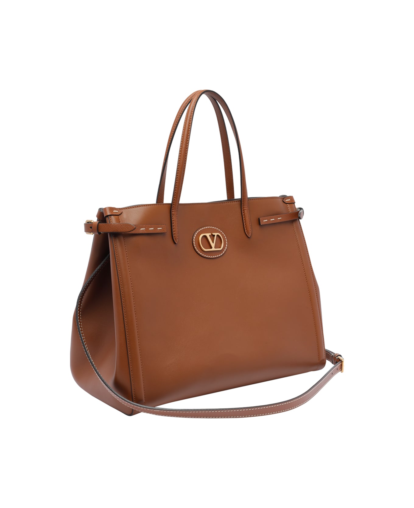 Valentino Garavani Medium Antibes Tote Bag - Brown