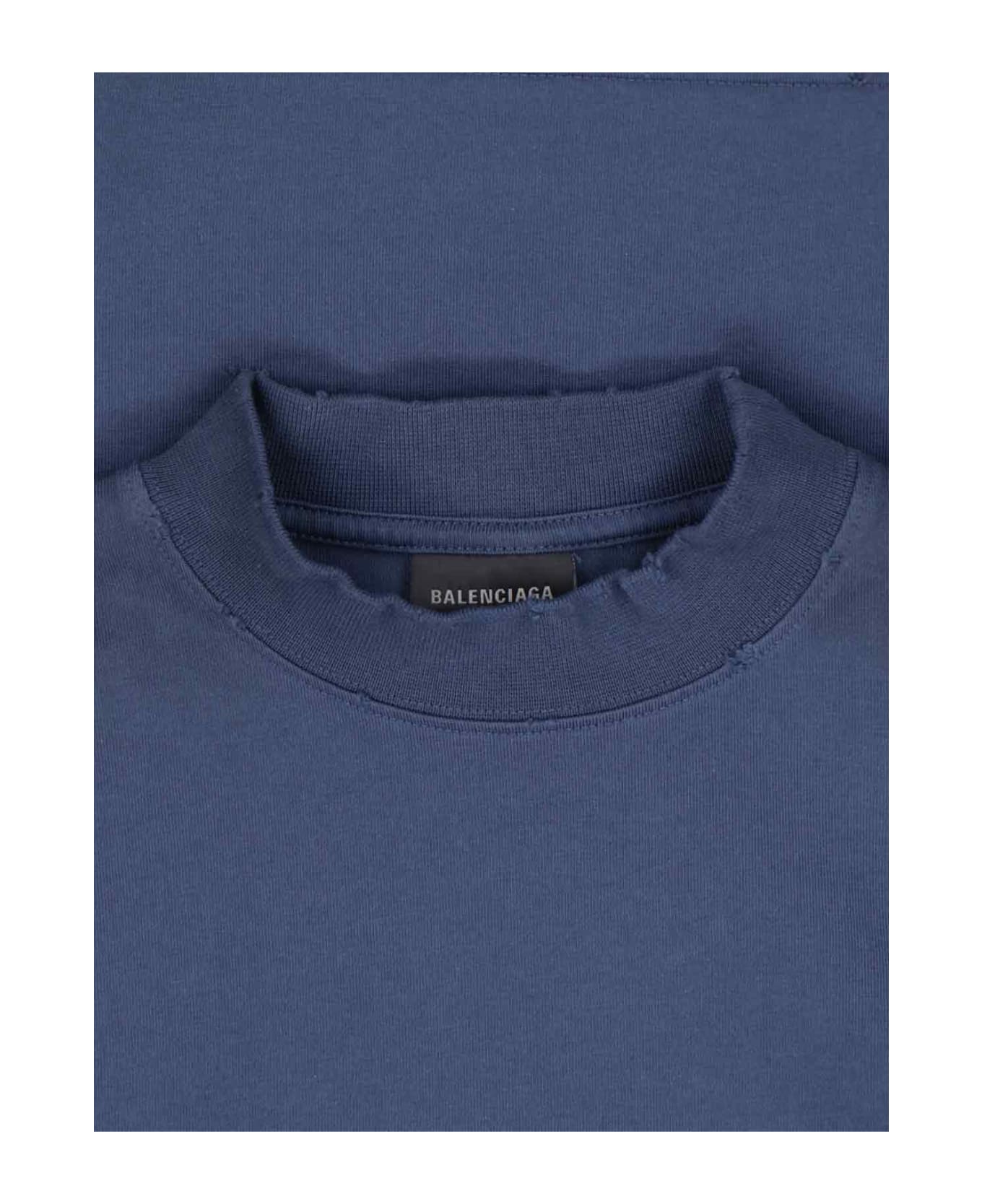 Balenciaga 'crypto' Printed T-shirt - Blue