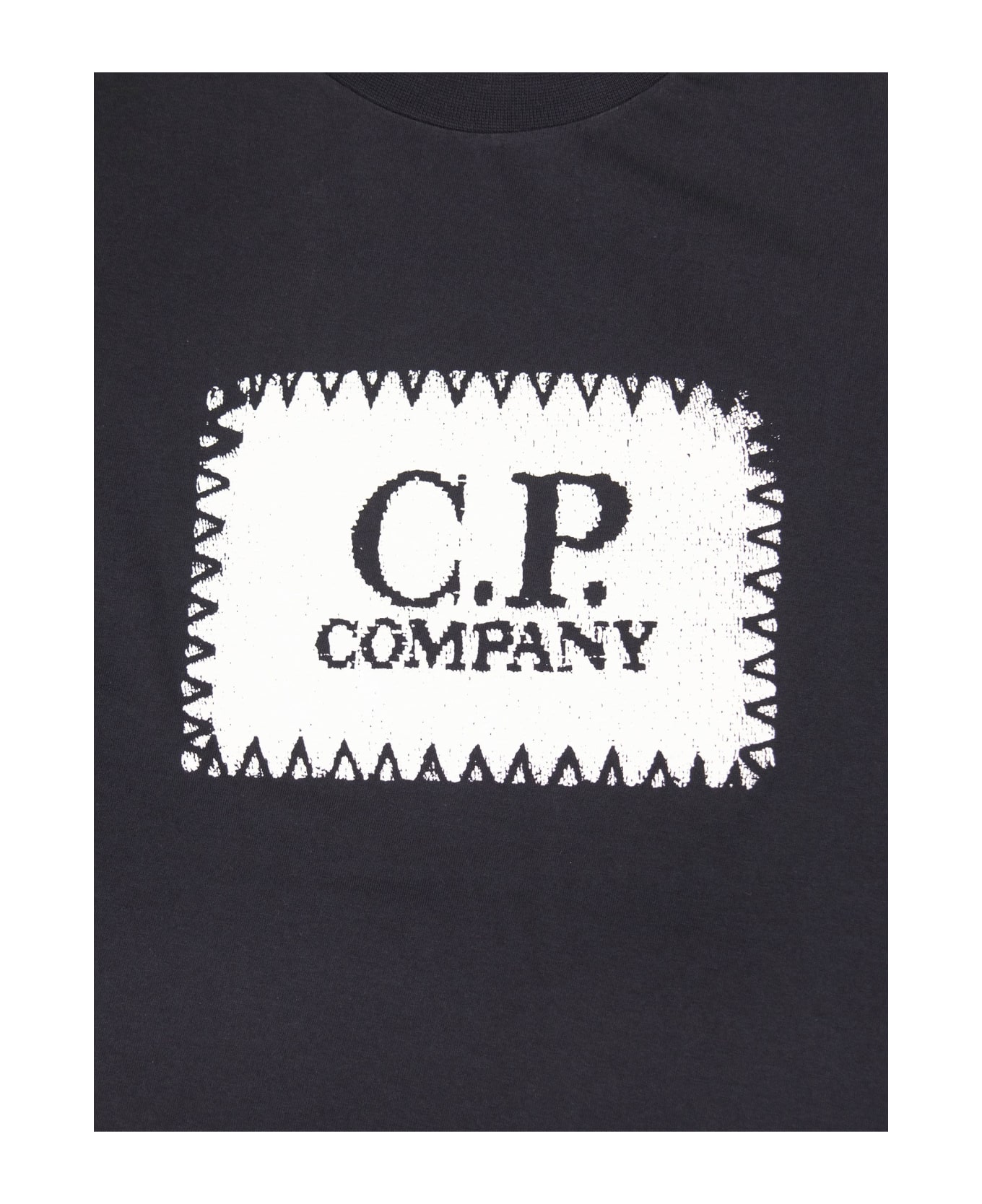 C.P. Company T-shirt With Logo Print On Chest - Blue