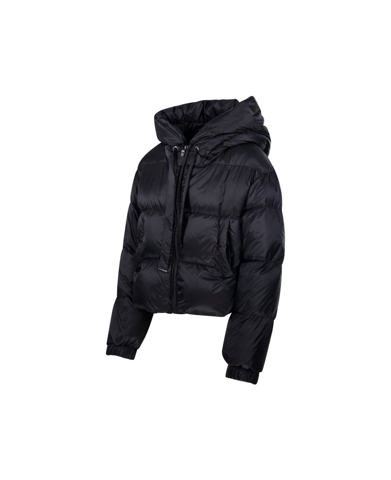 Max Mara The Cube Hooded Padded Coat - Black