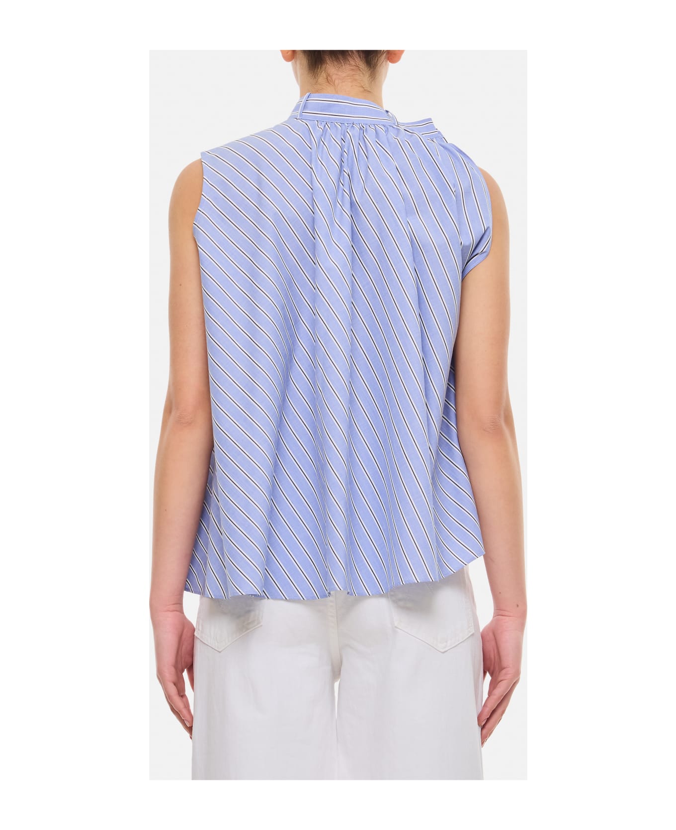 Sacai Cotton Poplin Shirt - Clear Blue