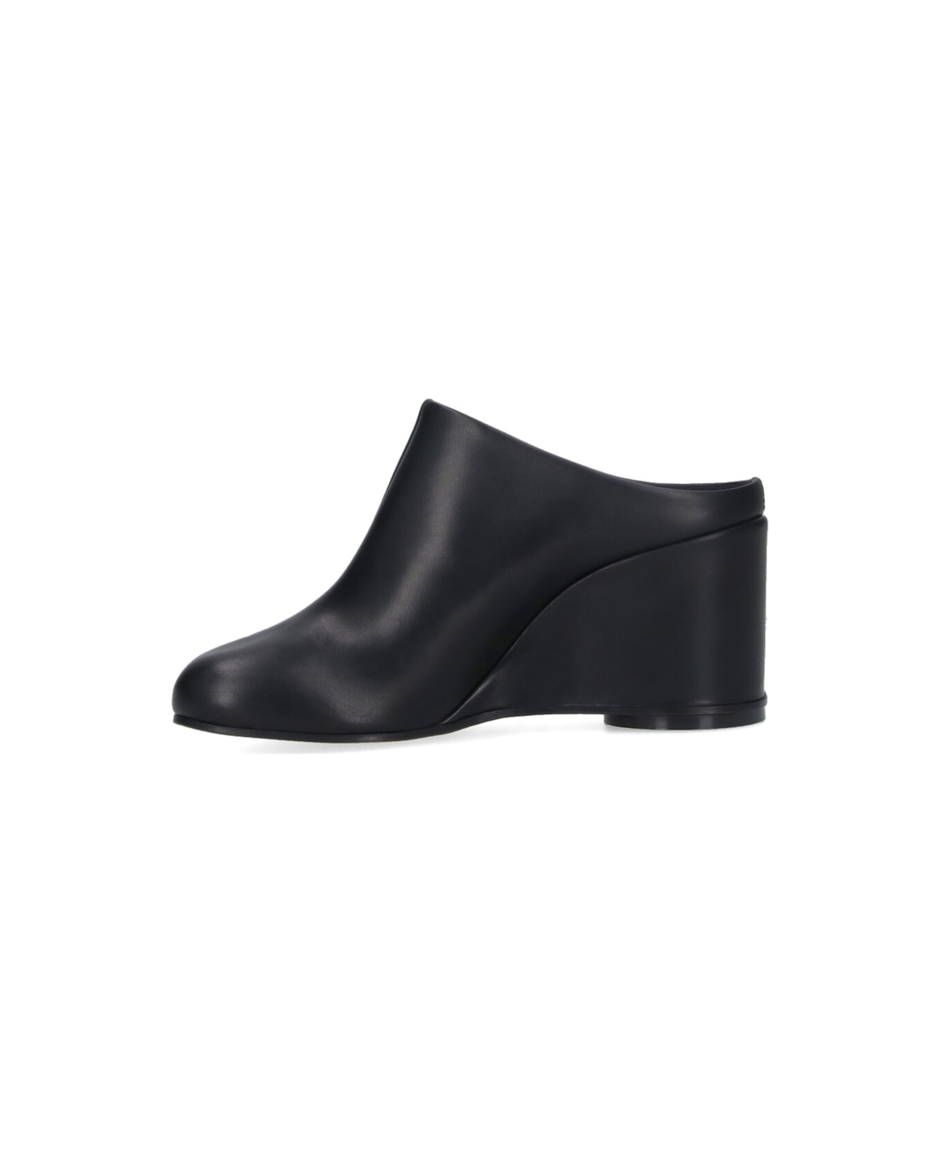 MM6 Maison Margiela Mules Platform 
anatomic
 - black