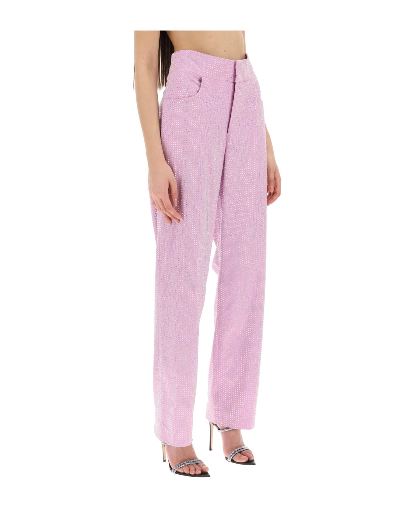Giuseppe di Morabito Wide-leg Pants With Crystals - LILAC PINK (Pink)