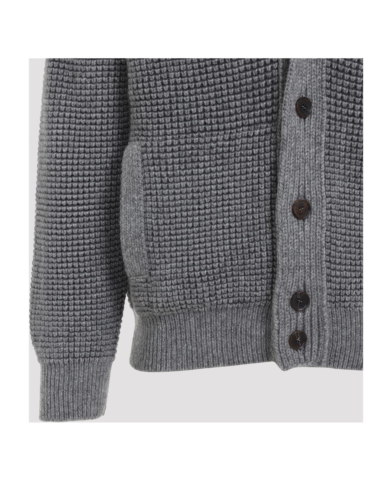 Zegna Cashmere Cardigan - GREY
