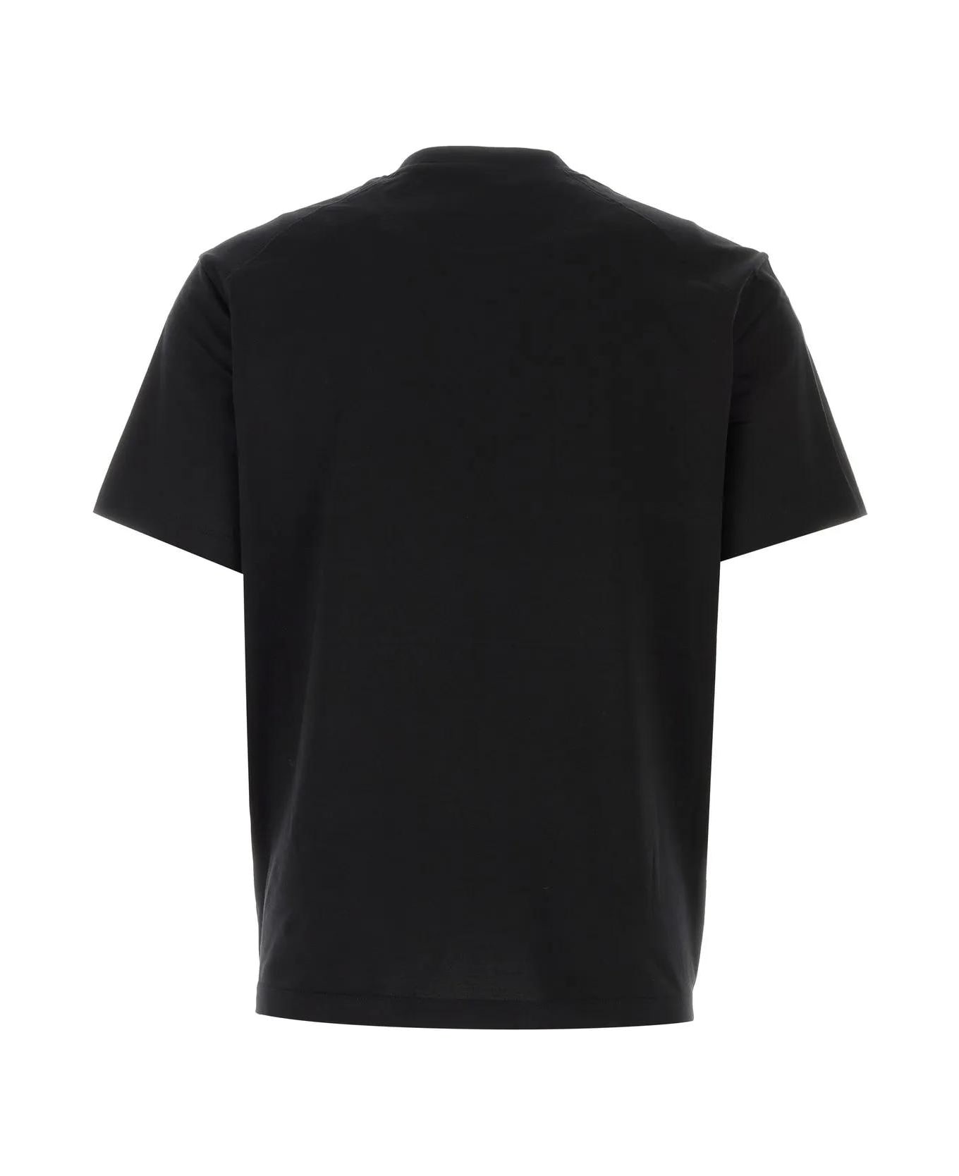 Y-3 Black Cotton T-shirt - BLACK