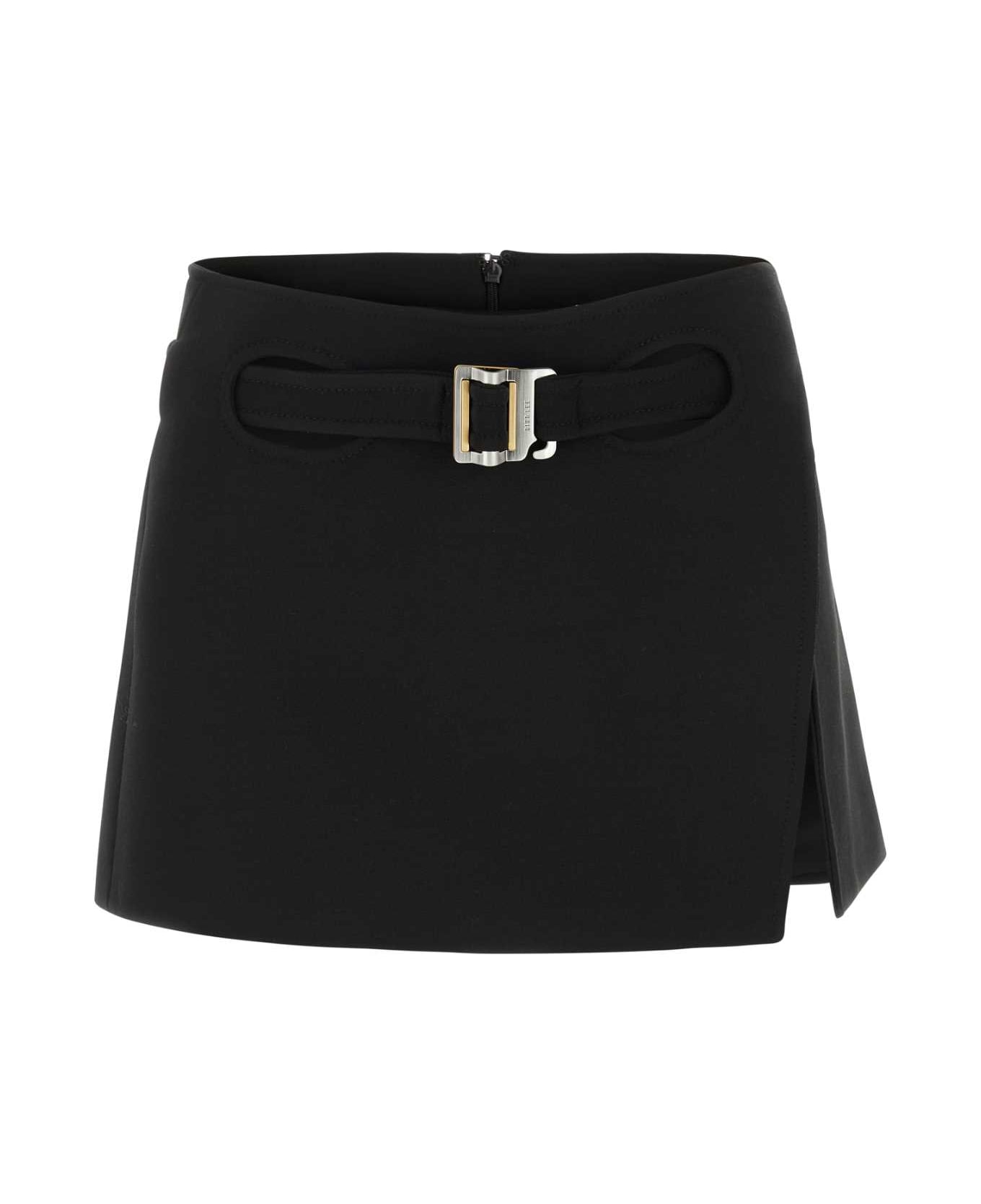 Dion Lee Black Stretch Twill Mini Skirt - BLACK スカート