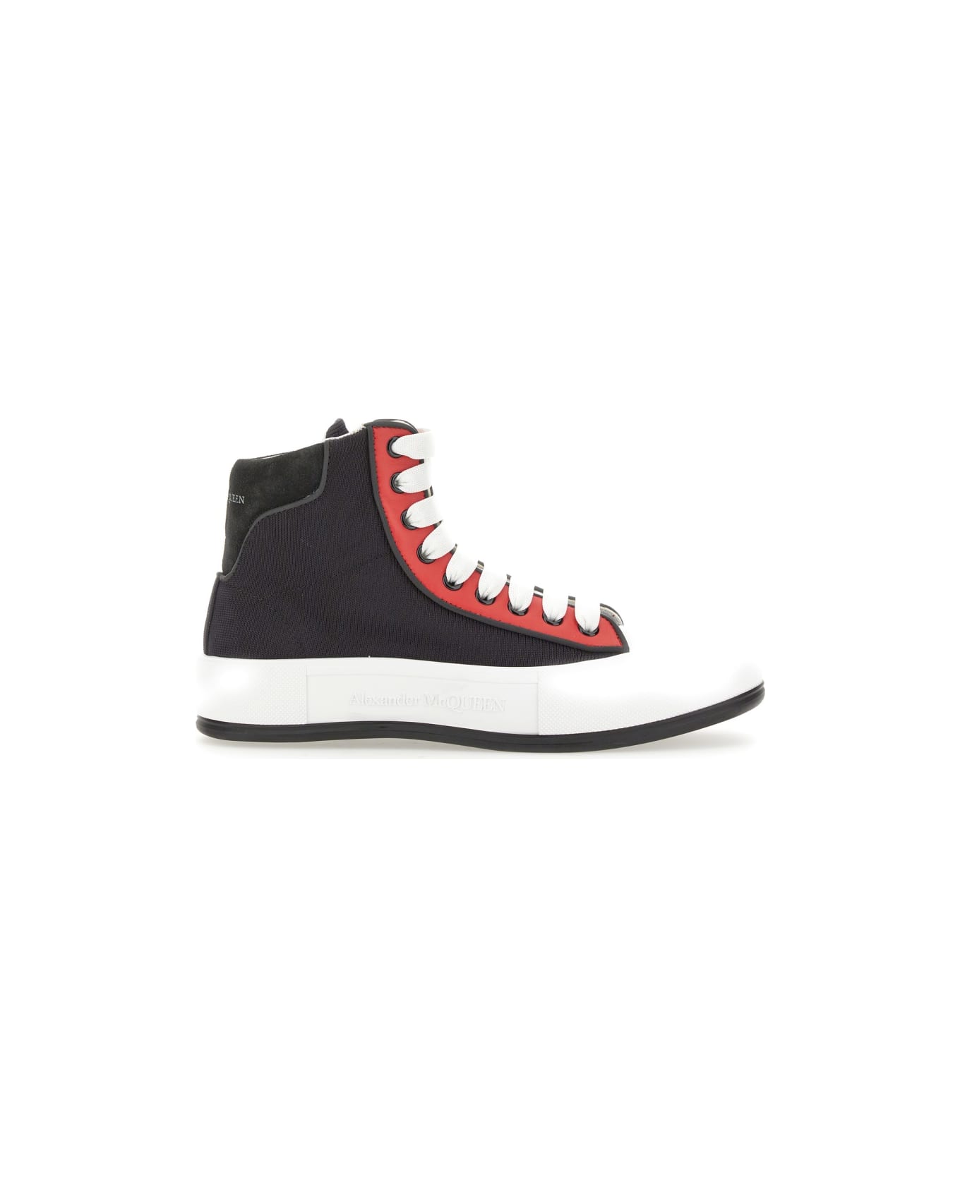 Alexander McQueen Sneaker With Logo - BLACK