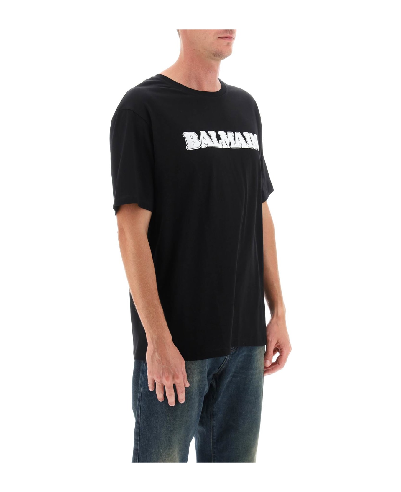 Balmain R O T-shirt - Noir/blanc シャツ