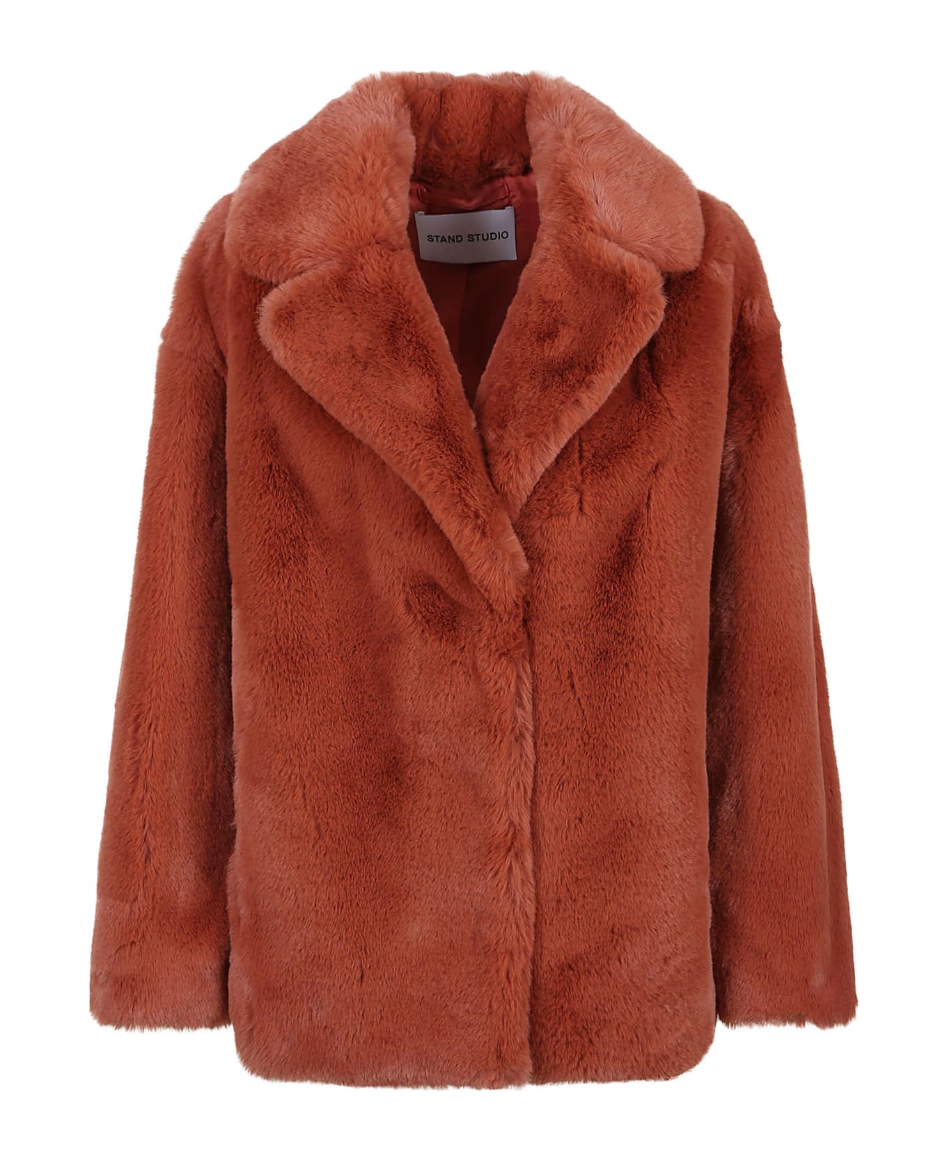 STAND STUDIO Savannah Faux Fur Jacket - Rosso コート