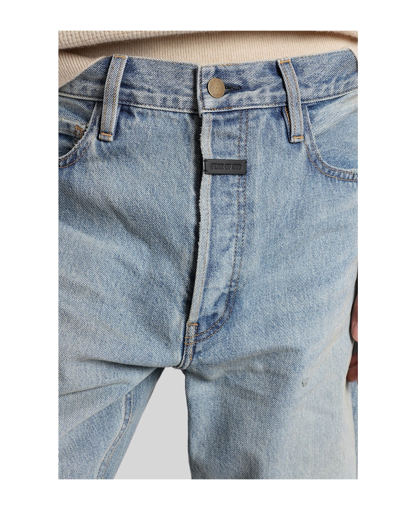 Fear of God Jeans In Cyan Cotton - cyan