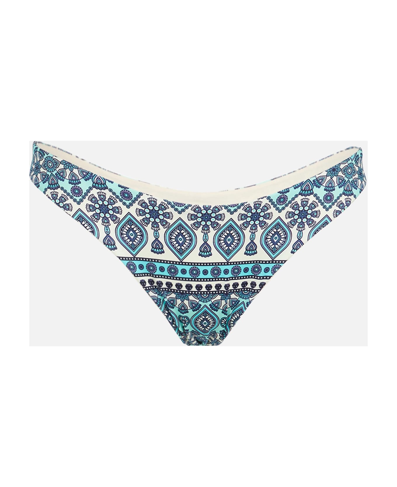 MC2 Saint Barth Woman Swim Briefs With Gipsy Print - GREEN