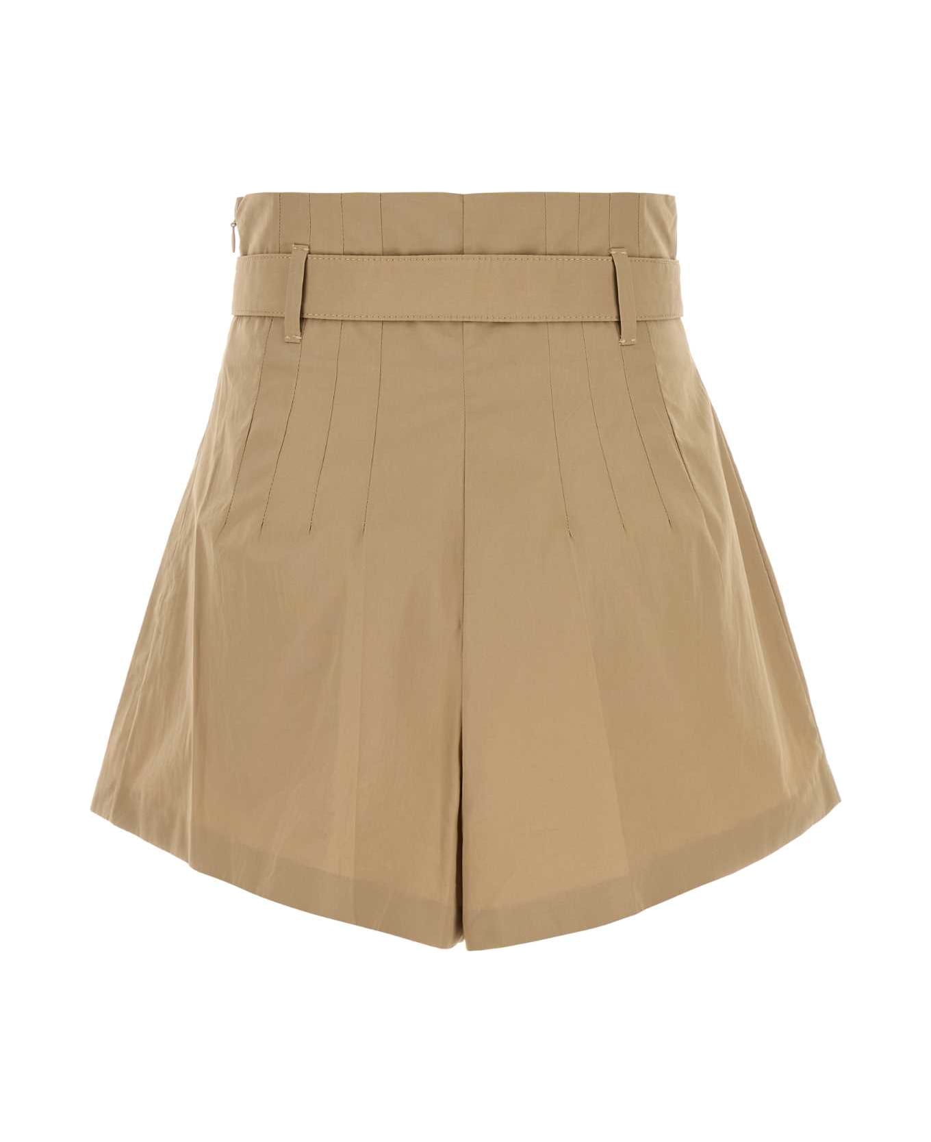 Prada Beige Poplin Shorts - KAKI