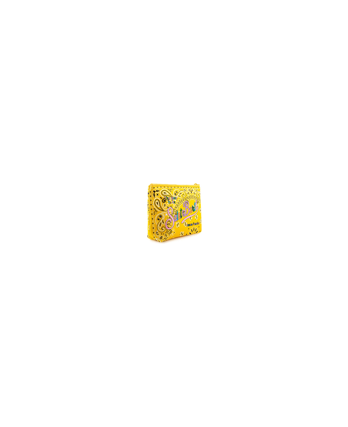 MC2 Saint Barth Aline Scuba Pochette With Bandanna Print - YELLOW