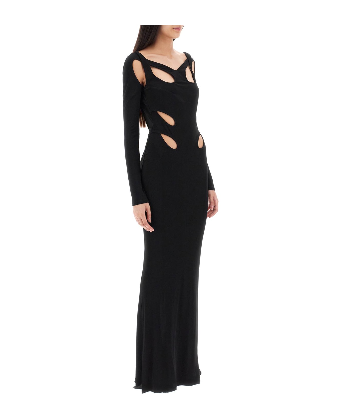 Dion Lee Triple Loop Maxi Jersey Dress - BLACK (Black) ワンピース＆ドレス