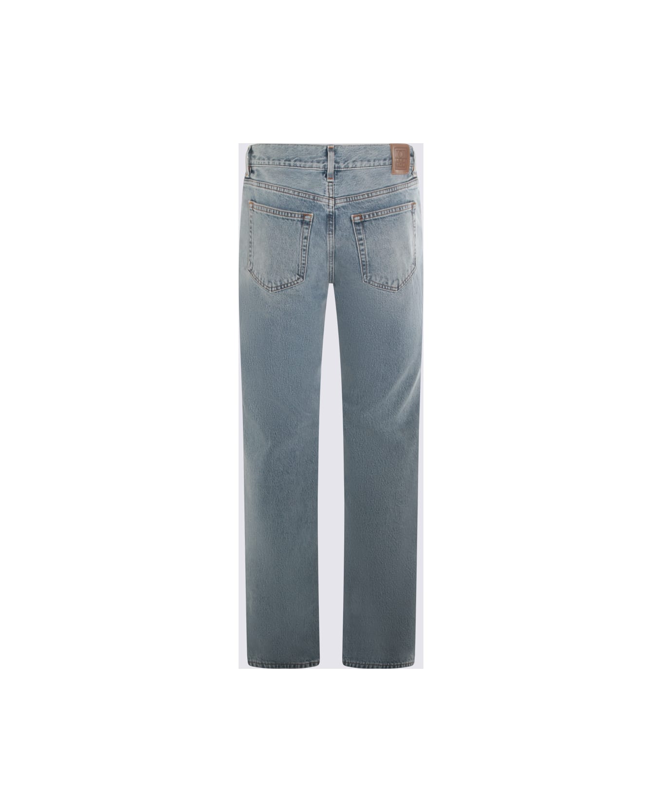 Totême Light Blue Cotton Low Straight Denim Jeans - TRUE VINTAGE