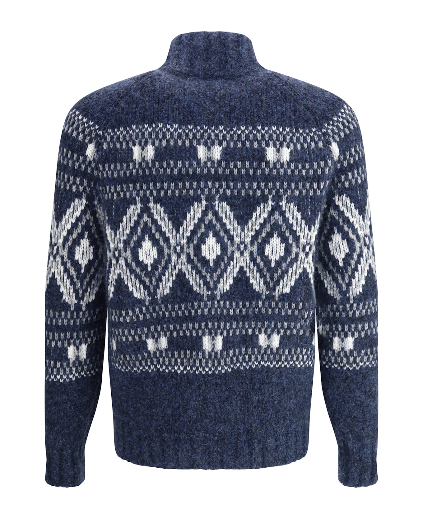 Brunello Cucinelli Knit Cardigan - BLUE/WHITE