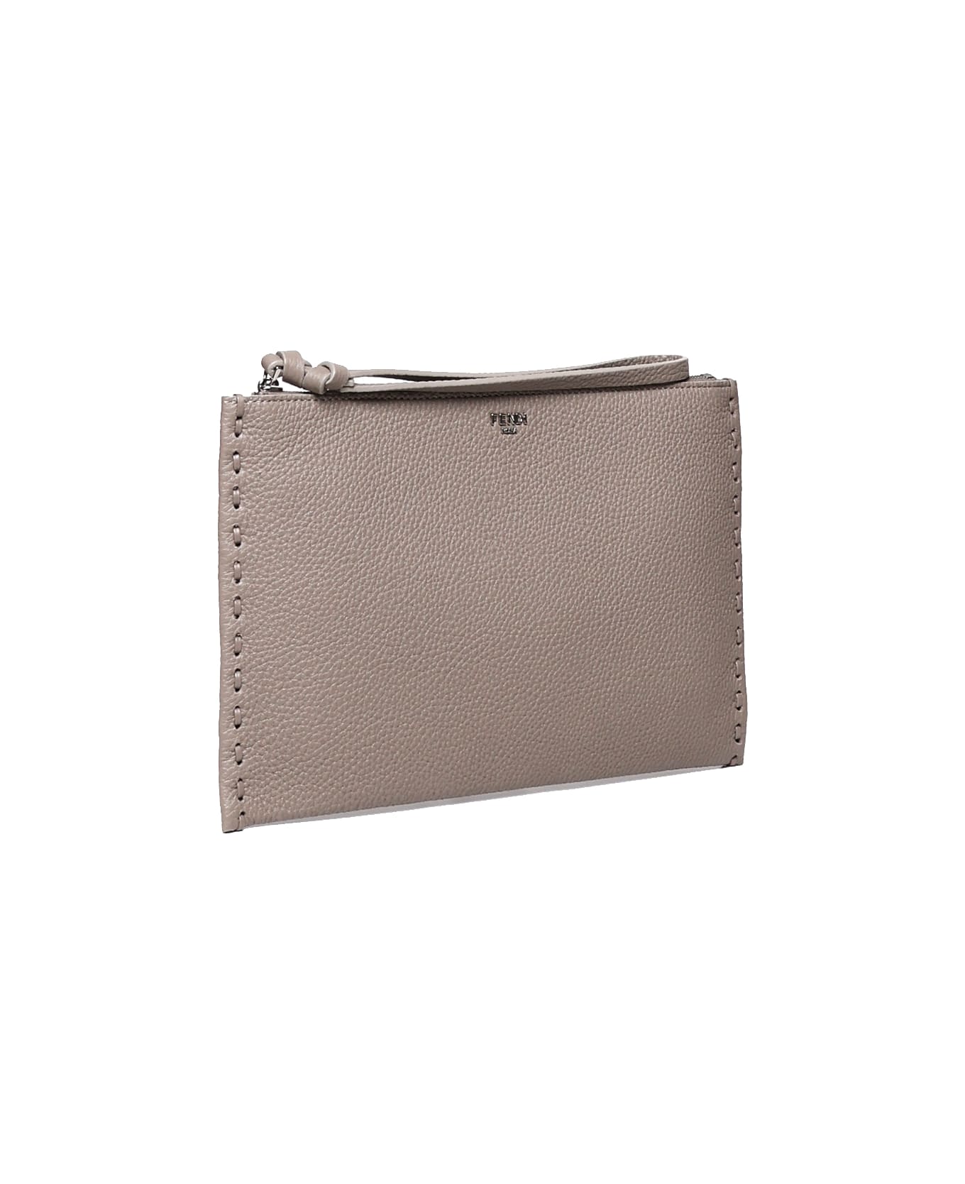 【FENDI】FLAT POUCH◆8N0205ANT2 FF Flat Pouch Fabric Beige | Fendi