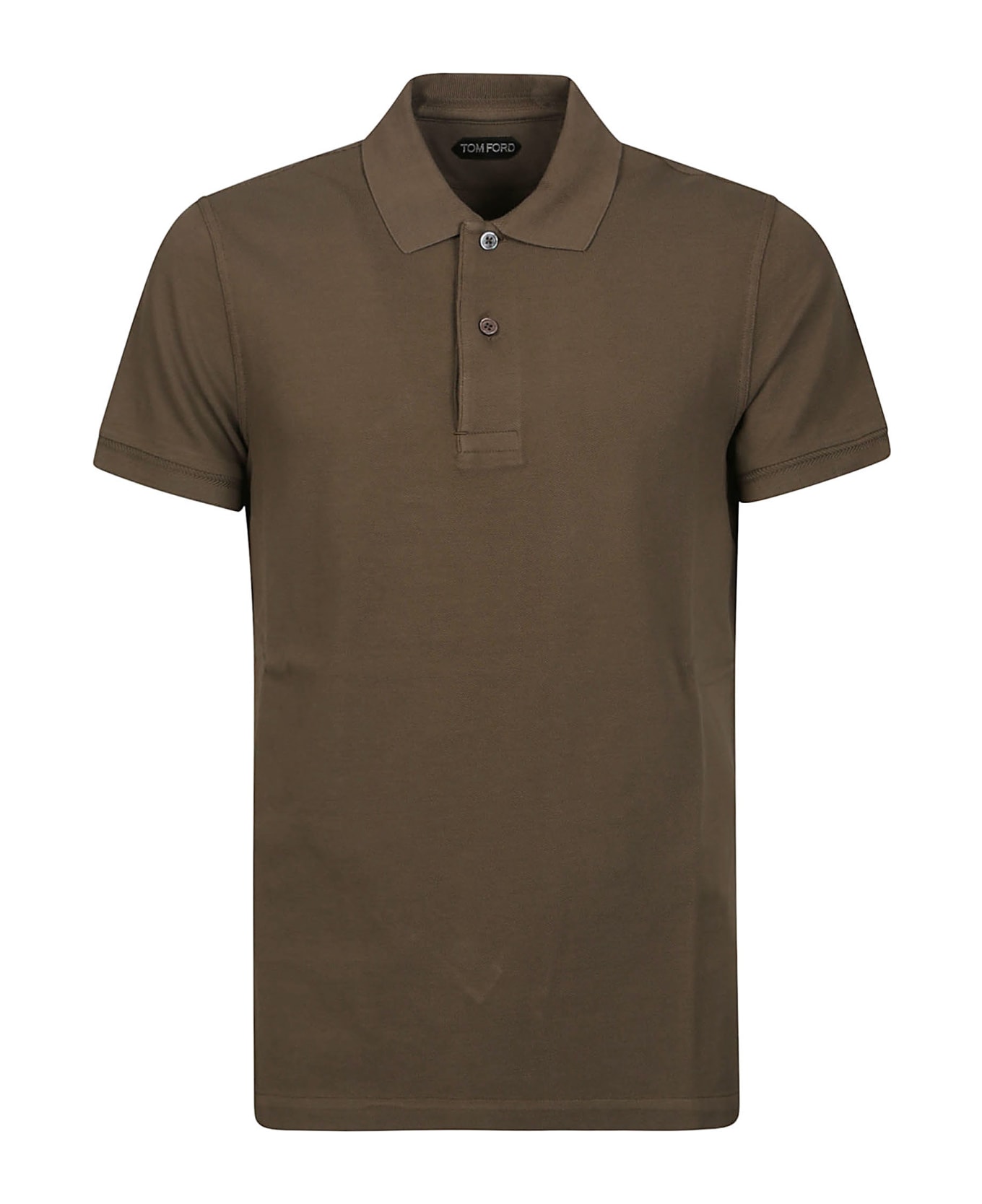 Tom Ford Tennis Piquet Short Sleeve Polo Shirt - Olive ポロシャツ