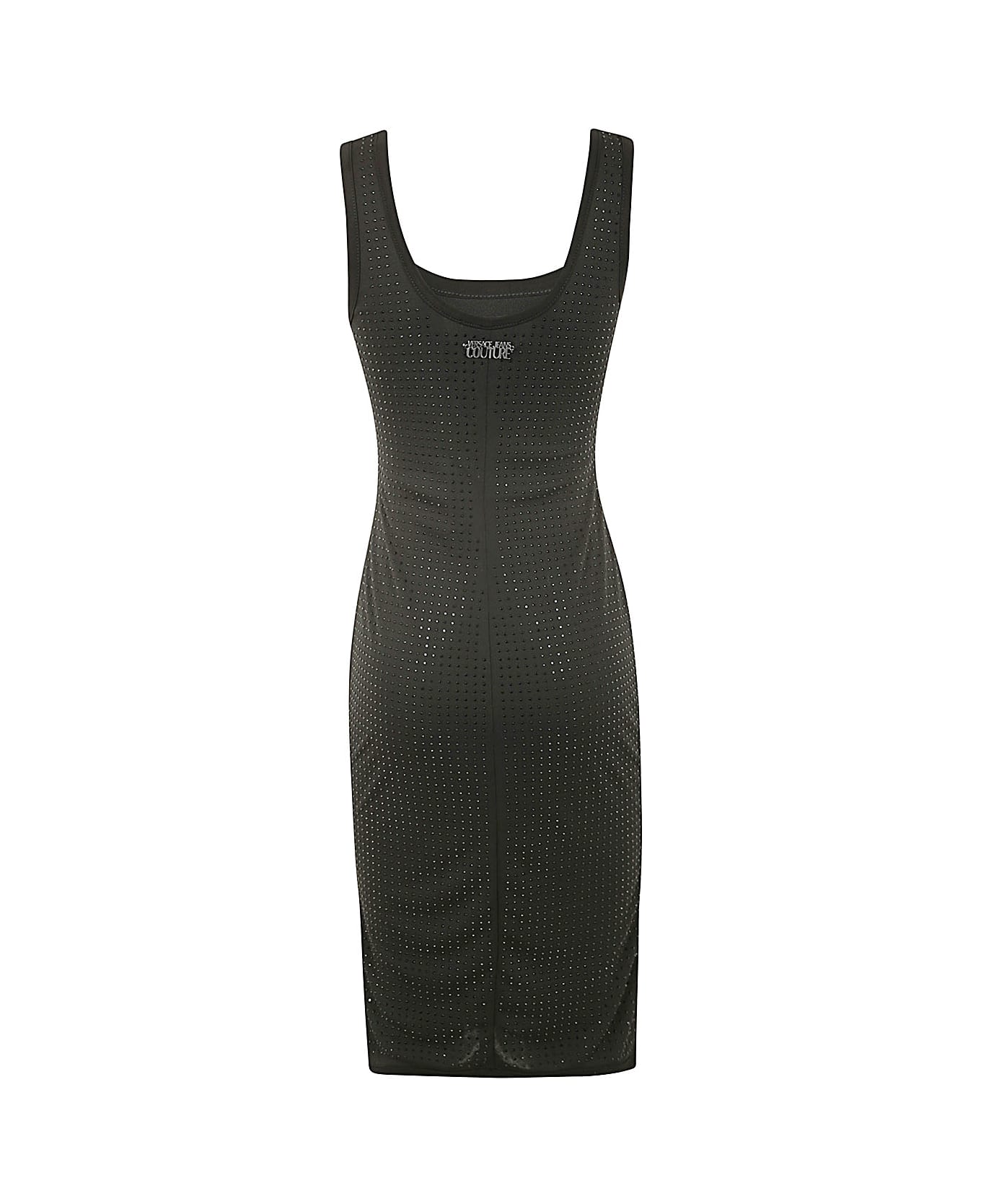 Versace Jeans Couture All-over Studded Tank Dress - Black