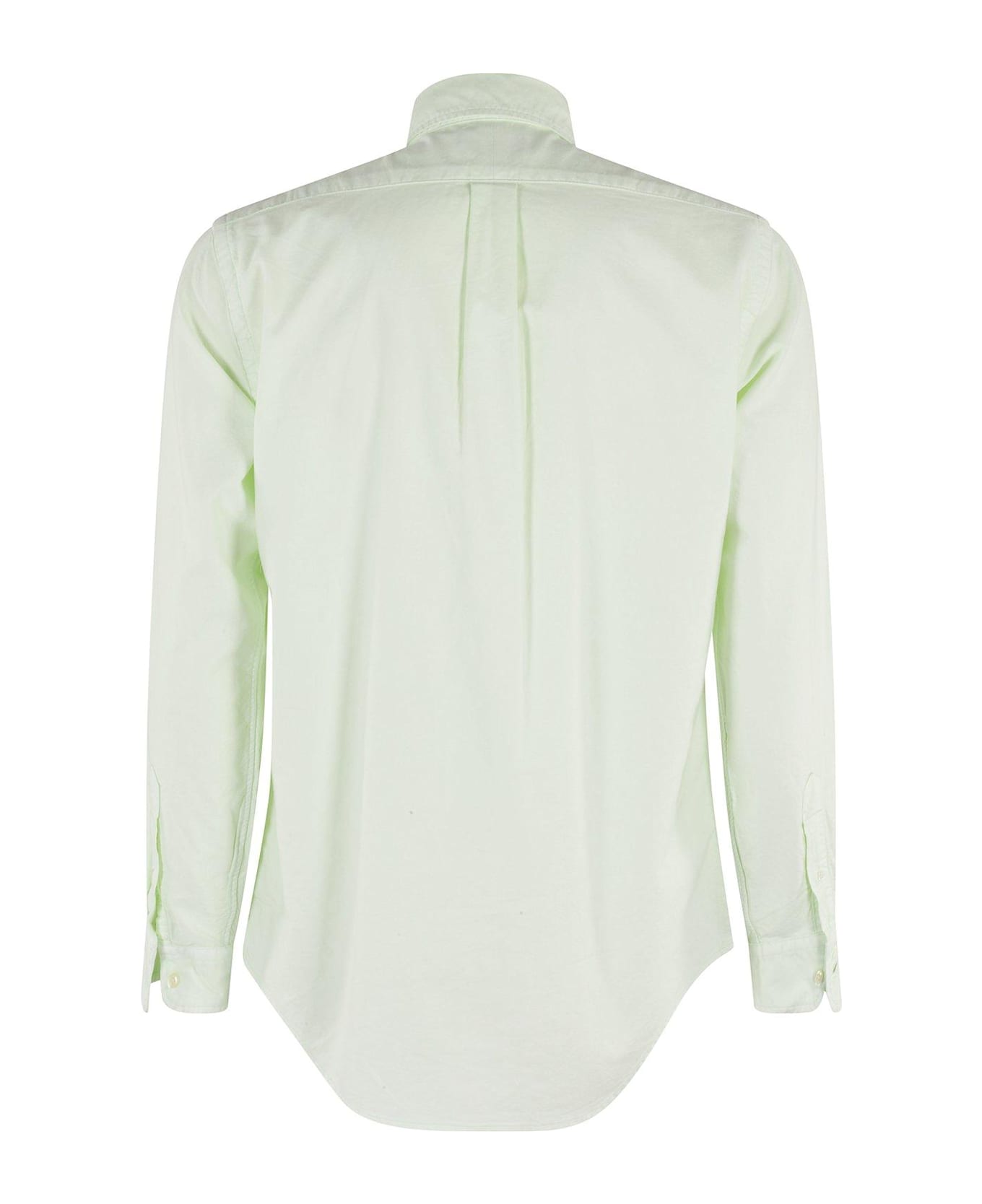 Ralph Lauren Logo Embroidered Long Sleeved Shirt - Leaf
