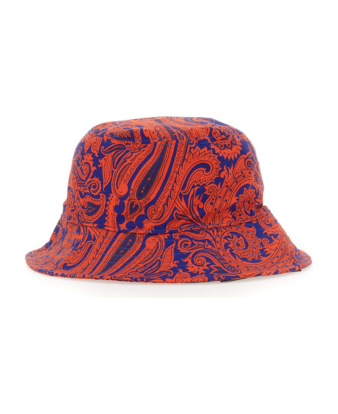 Etro Bucket Hat "liquid Paisley" - ARANCIONE