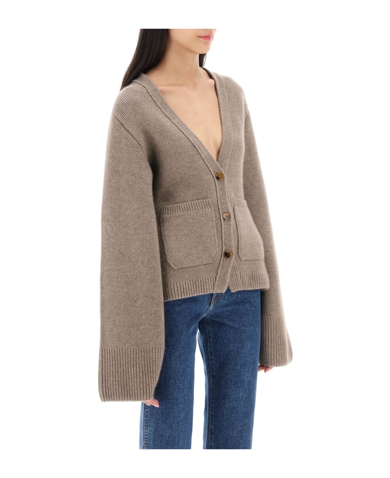 Khaite Scarlet Cashmere Cardigan - Brown