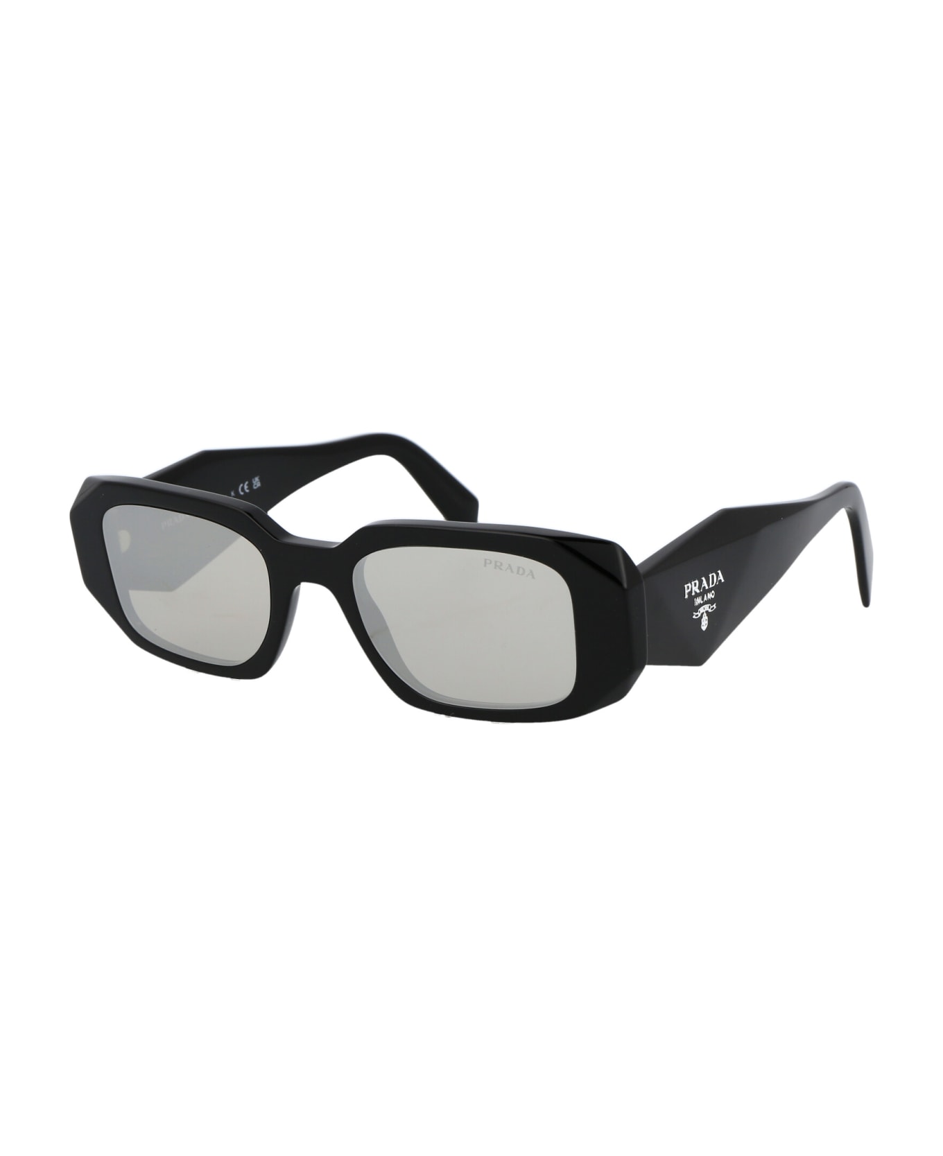 Prada Eyewear 0pr 17ws Sunglasses - 1AB2B0 BLACK サングラス