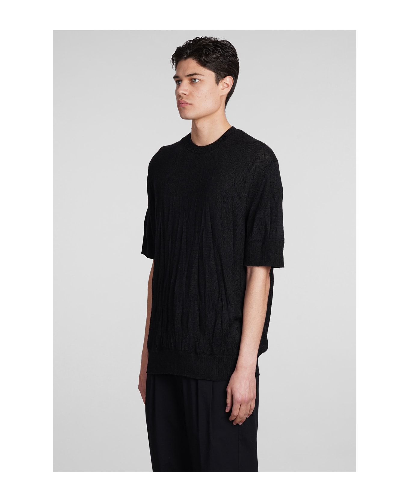 Helmut Lang Knitwear In Black Wool - black シャツ