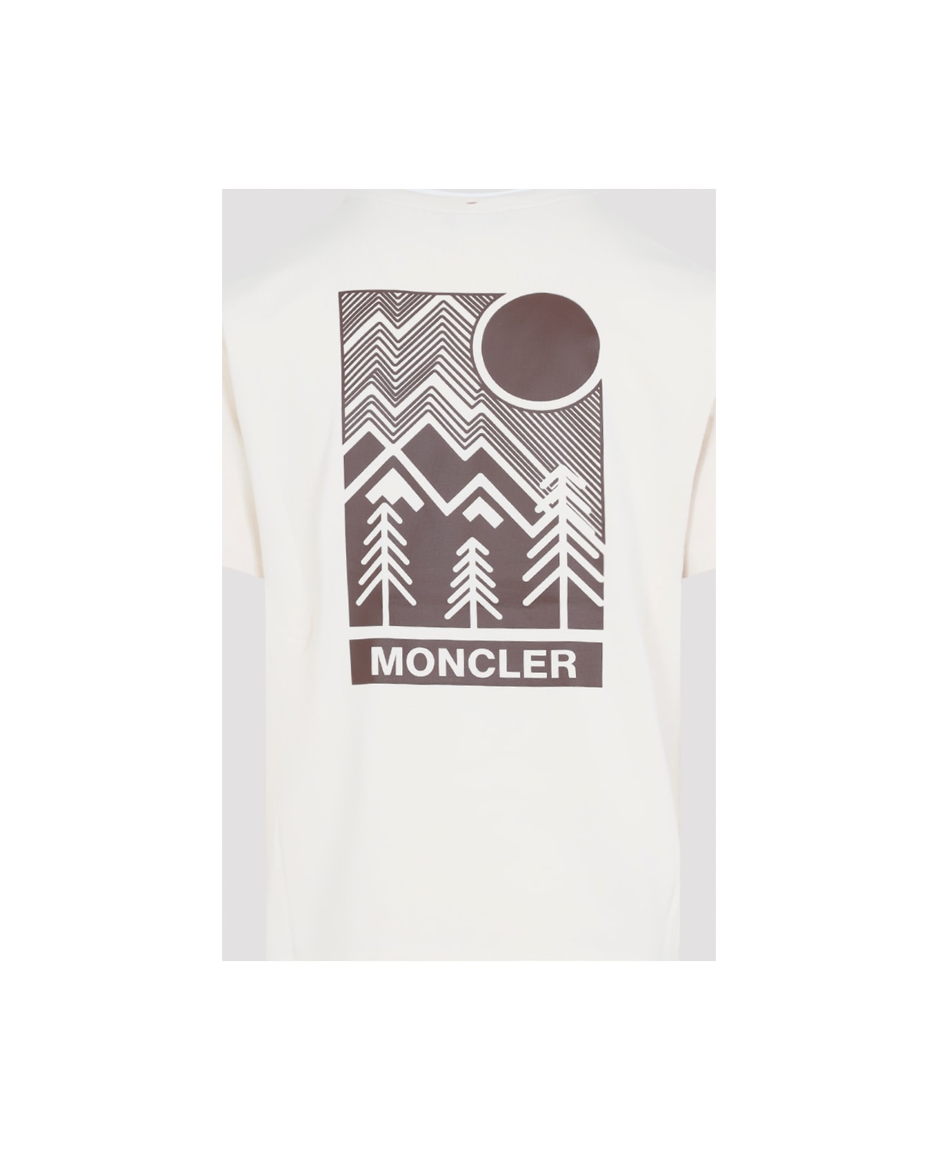 Moncler Grenoble Short Sleeves T-shirt - Natural