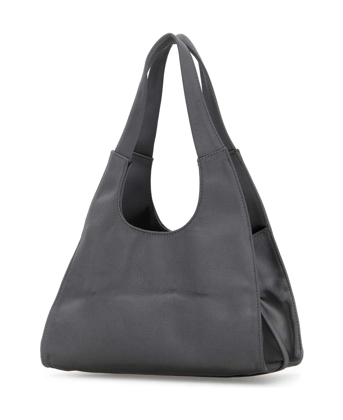 Gimaguas Grey Satin Mini Maria Shoulder Bag - SILVER