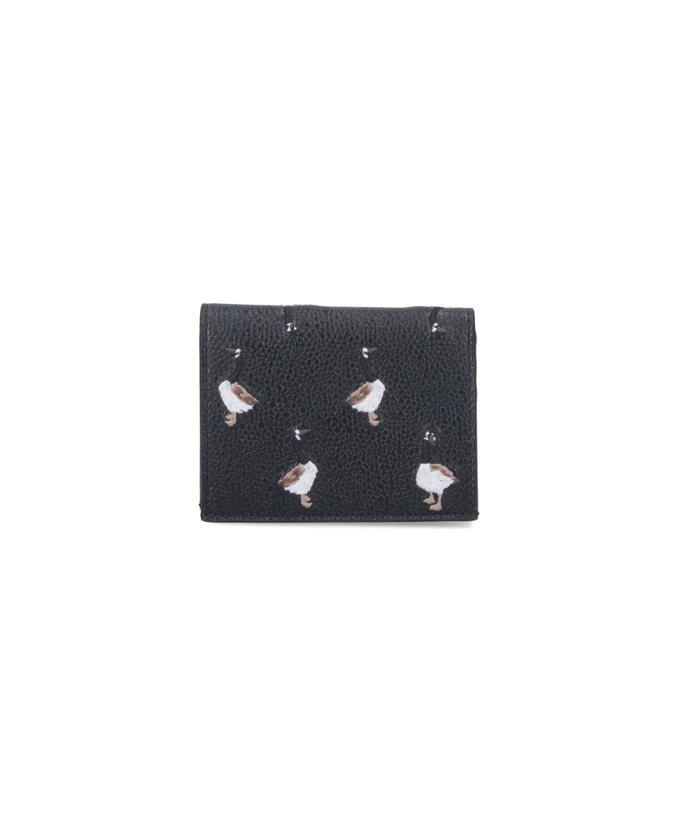 Thom Browne Bi-fold Wallet "goose" - Black  