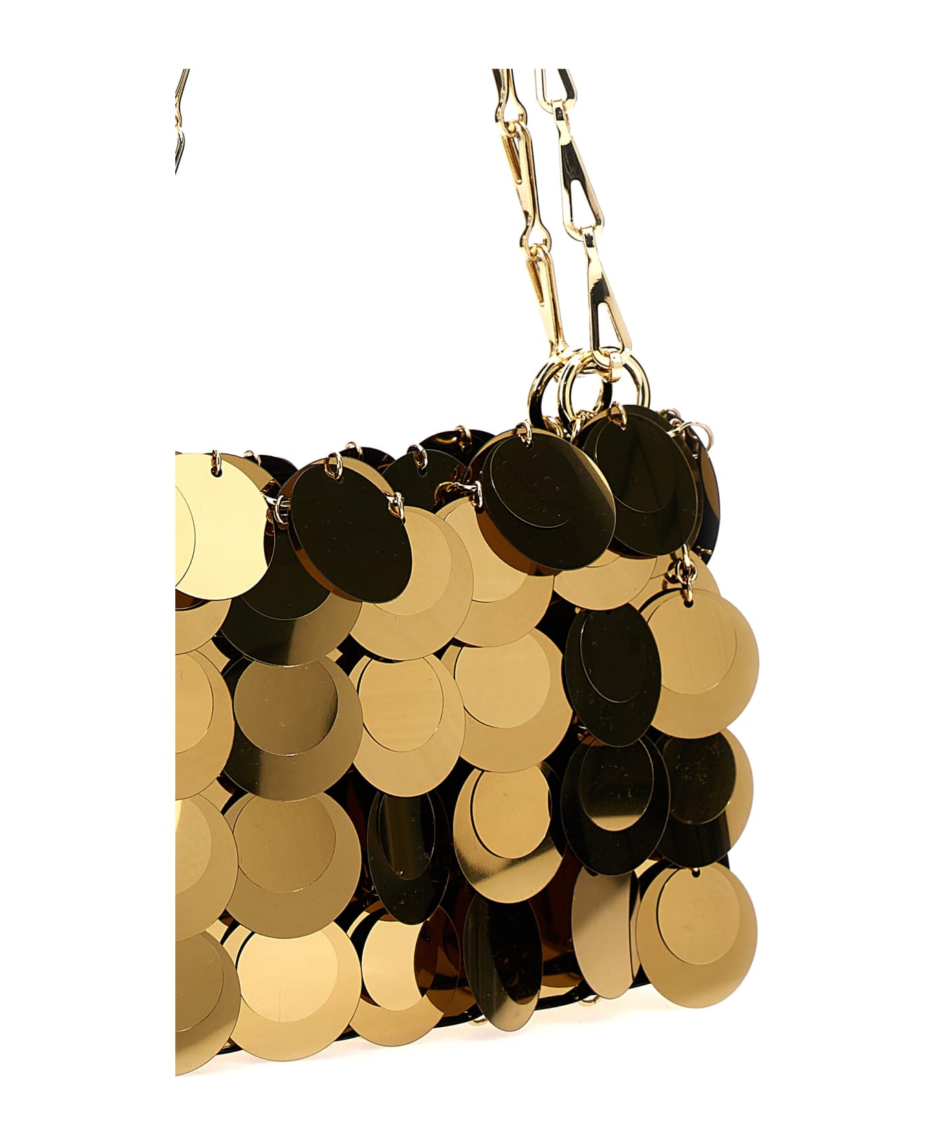 Paco Rabanne 'sparkle Nano' Handbag - Gold