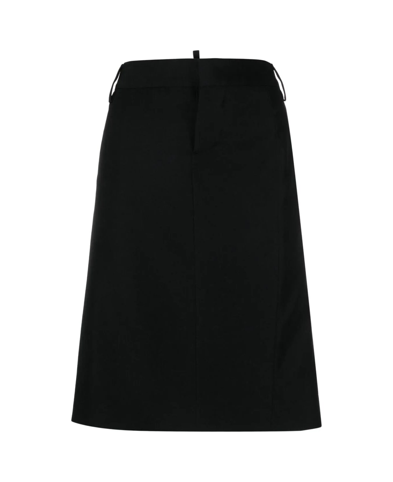 Dsquared2 Deana Side Open Back Skirt - Black