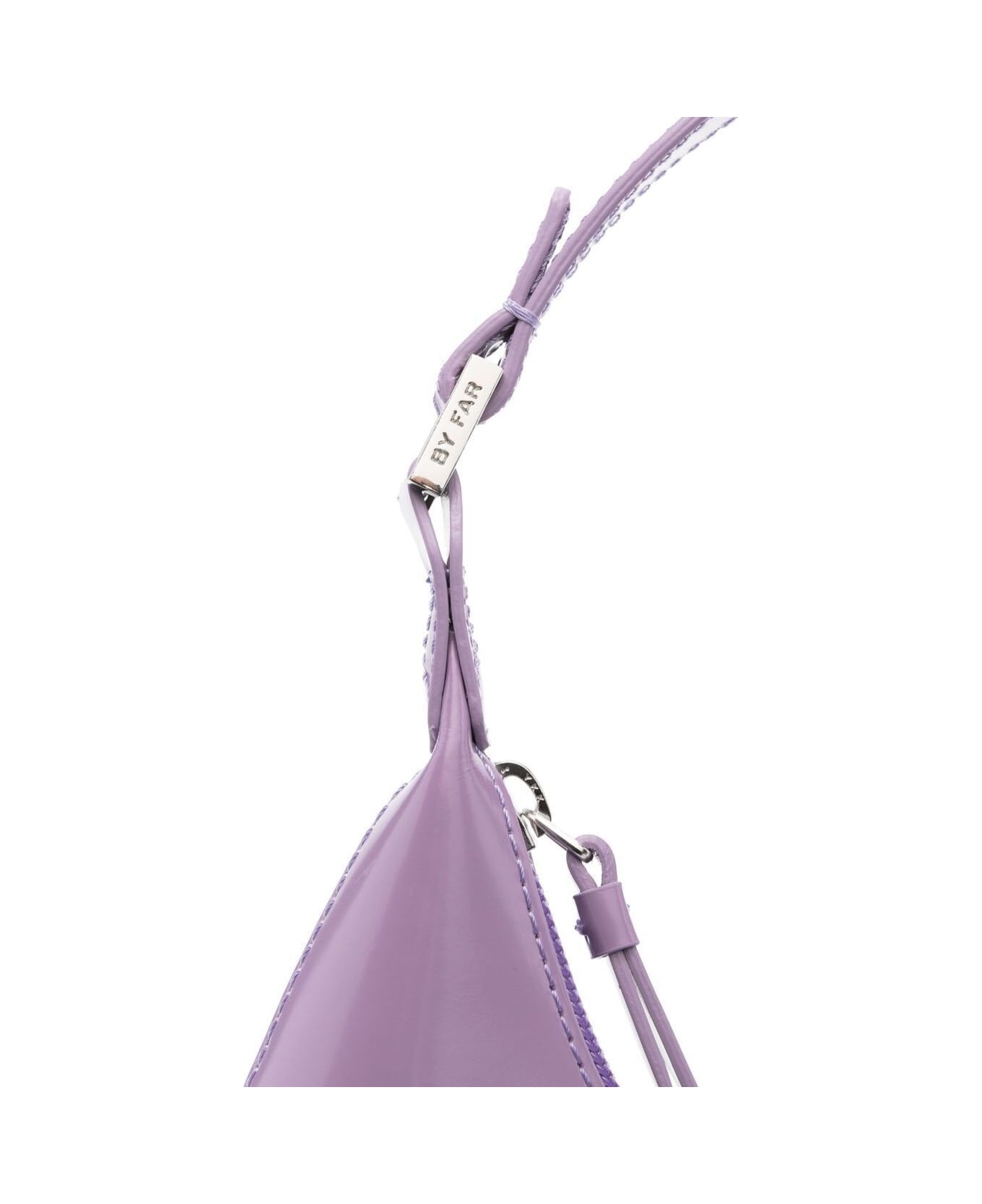 BY FAR 'baby Amber' Light Purple Shoulder Bag In Shiny Leather Woman By Far - Violet