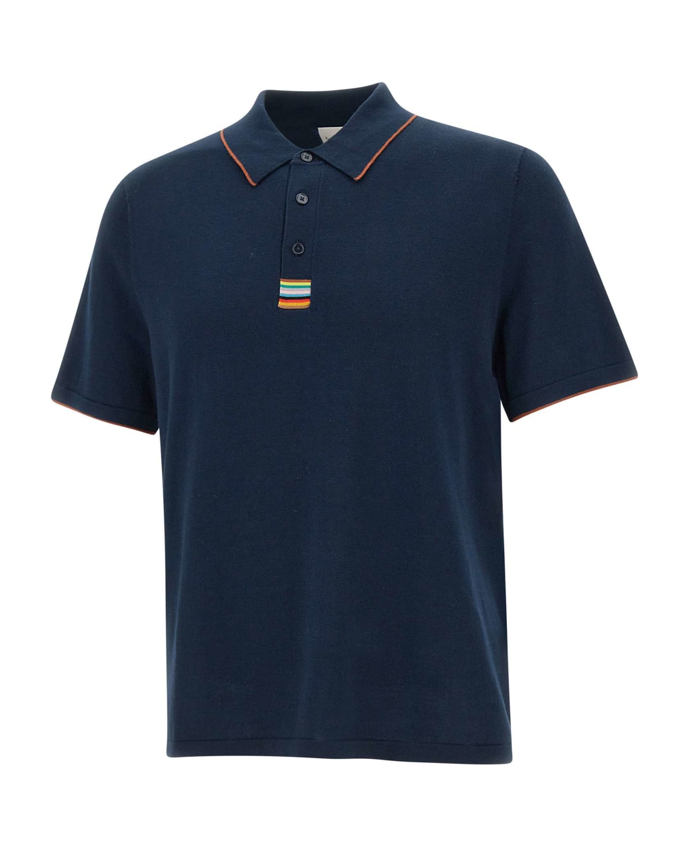 Paul Smith Organic Cotton Polo Shirt - BLUE