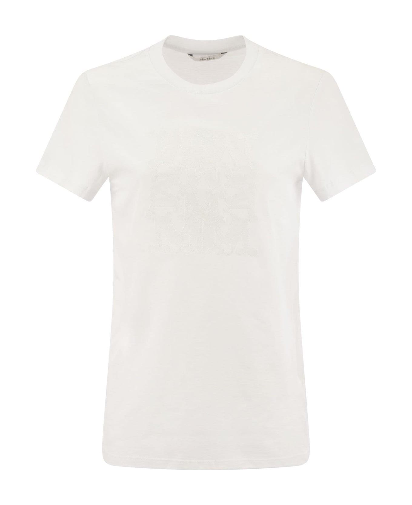 Max Mara Crewneck Short-sleeved T-shirt - Optic White Tシャツ