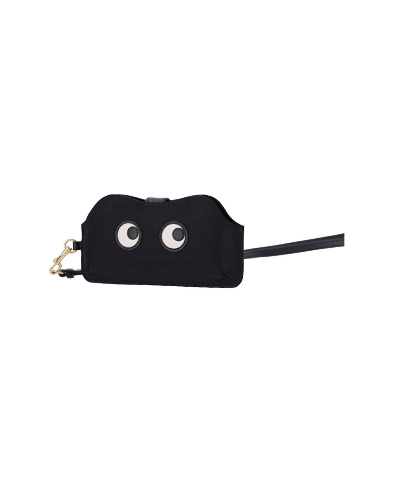 Anya Hindmarch 'eyes' Glasses Case - BLACK