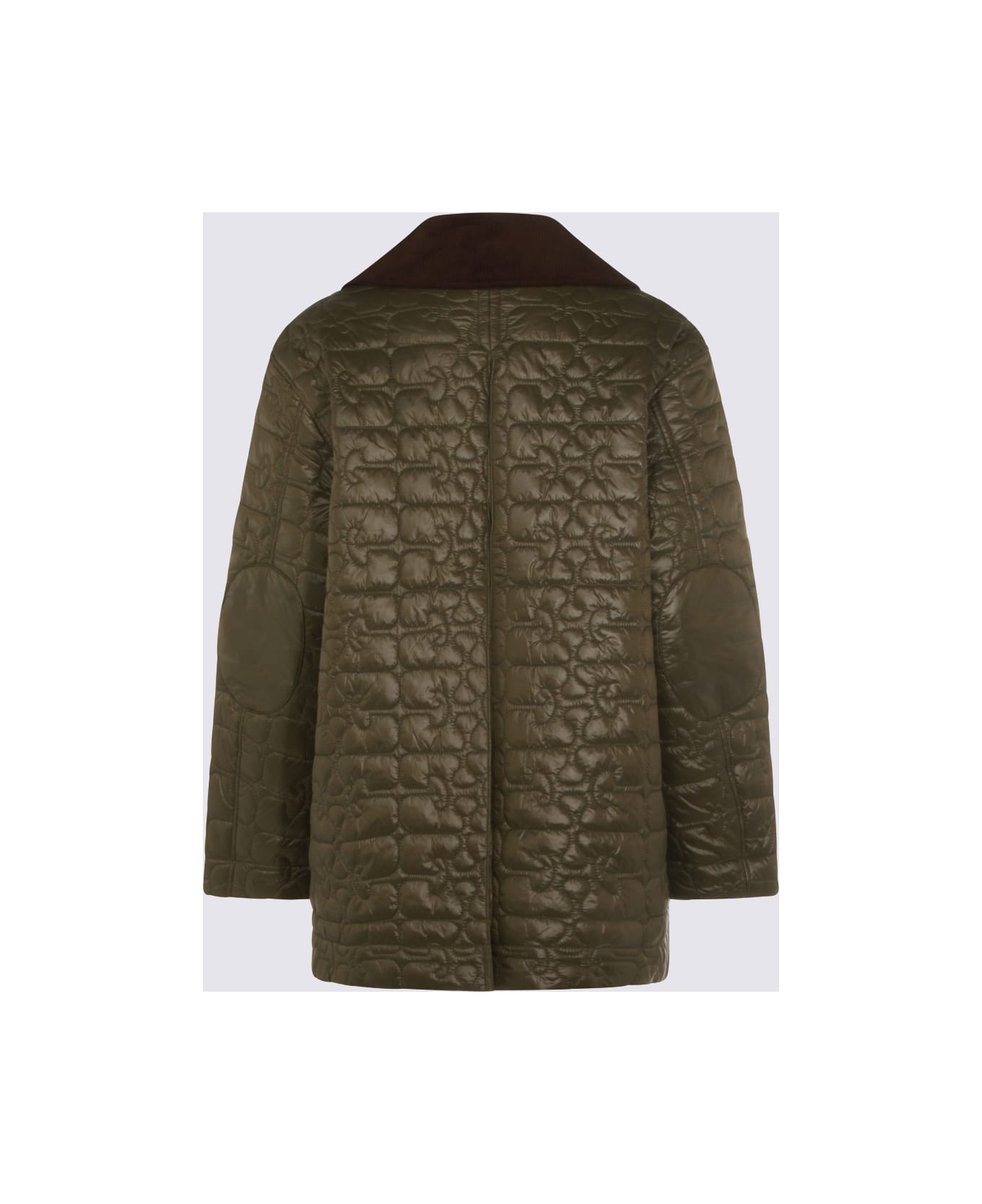 Ganni Olive Green Down Jacket - KALAMATA ダウンジャケット