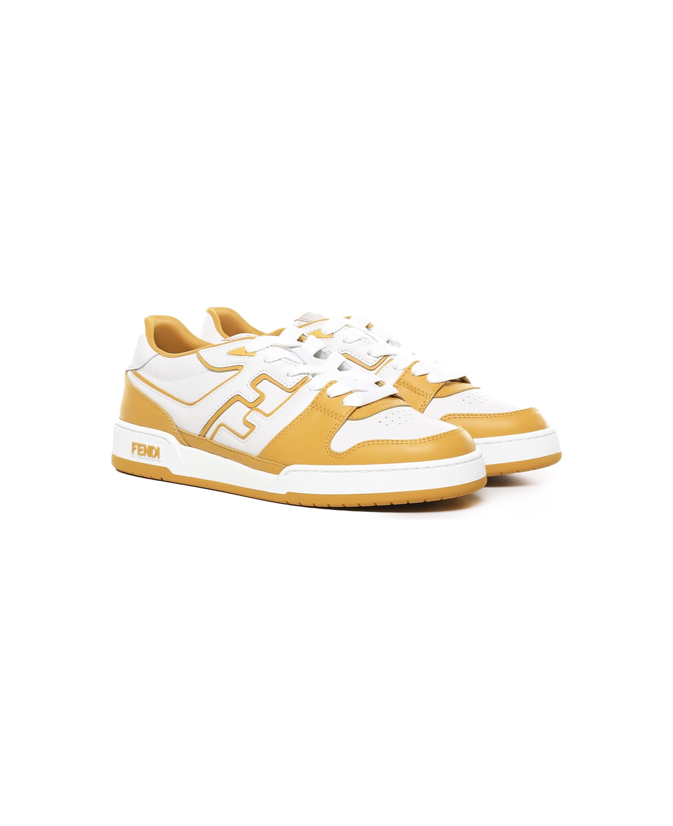 Fendi Two-tone Leather Fendi Match Sneakers - G.FENBIAG.FENG.FE