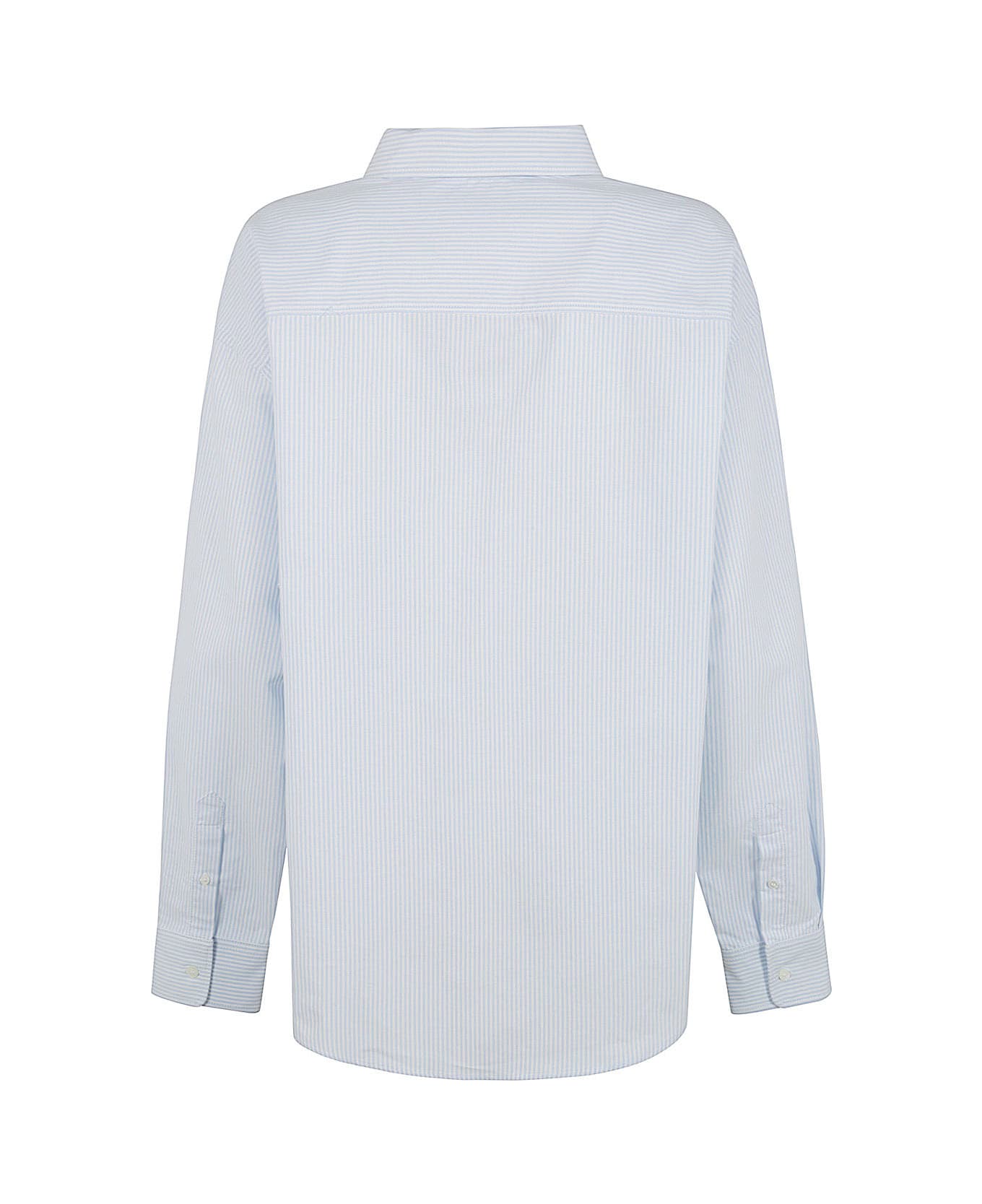 Ami Alexandre Mattiussi Boxy Fit Shirt - Sky Blue Natural White