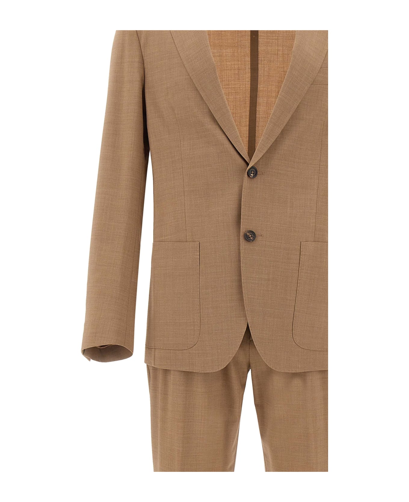 Eleventy Fresh Wool Two-piece Suit - BEIGE